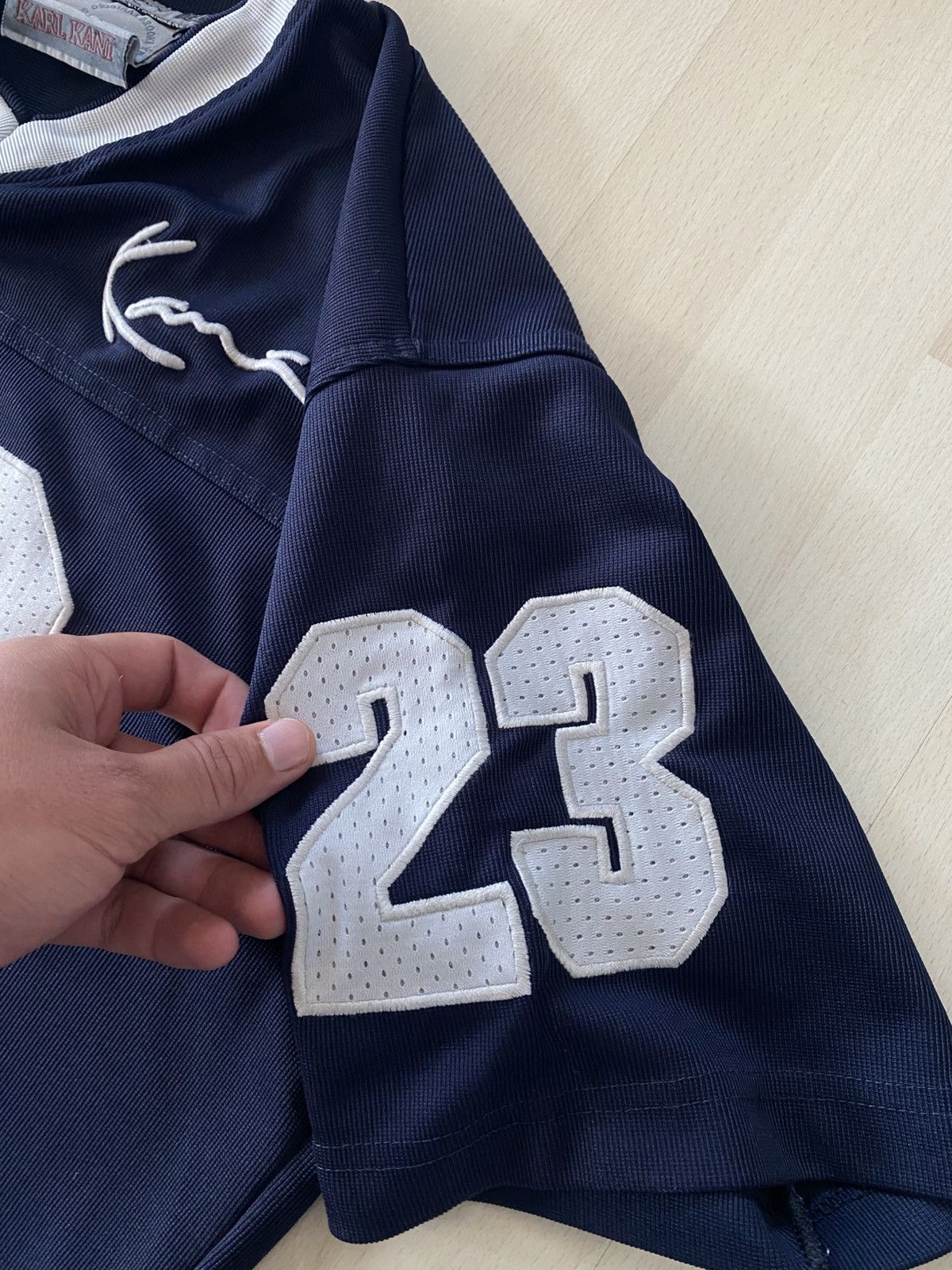 Karl Kani Vintage Karl Kani Y2K 23 Cropped Jersey Size US XL / EU 56 / 4 - 8 Thumbnail