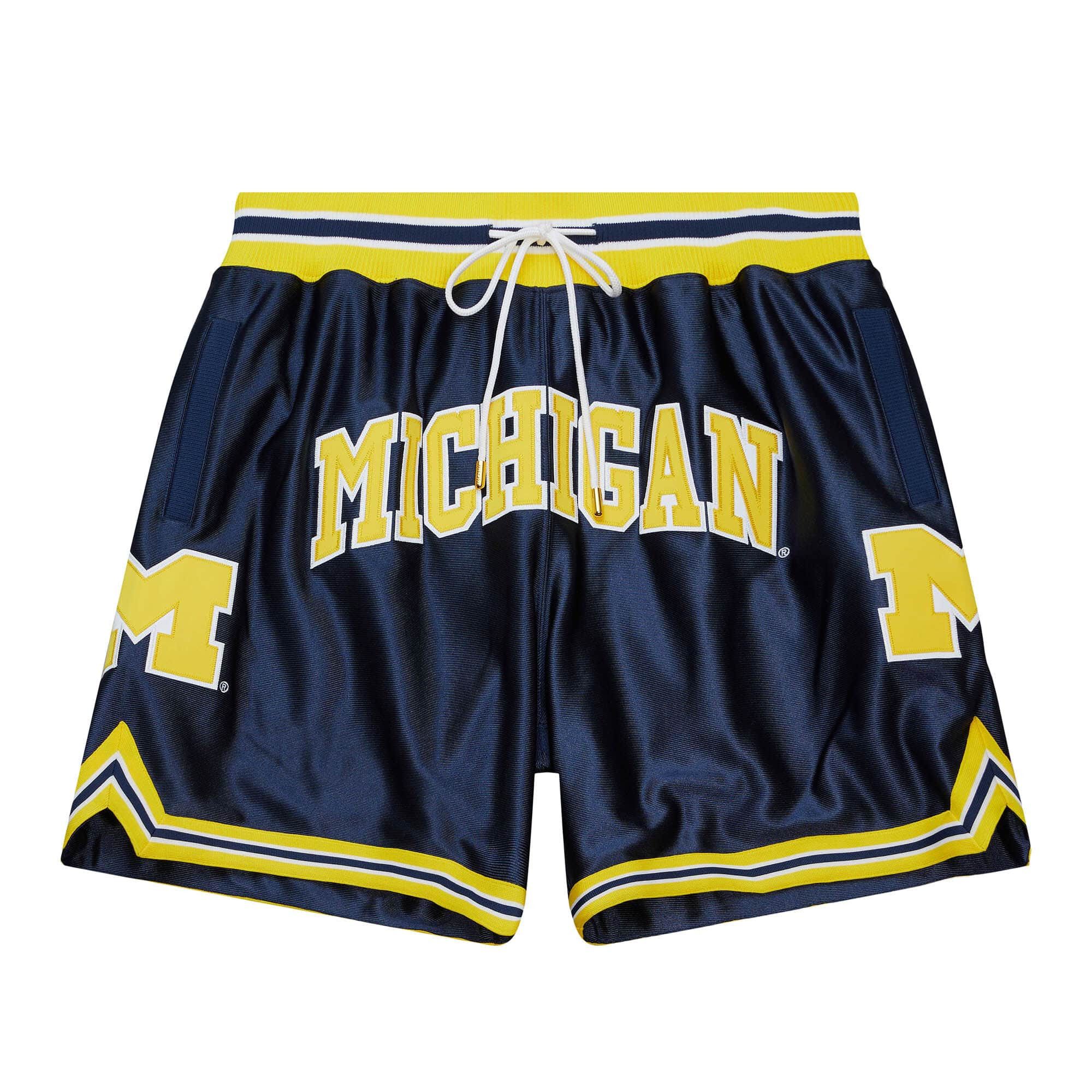 Just Don × Mitchell & Ness Michigan Wolverines 1991 NCAA Shorts Just Don New w/ Tags Size US 30 / EU 46 - 2 Thumbnail