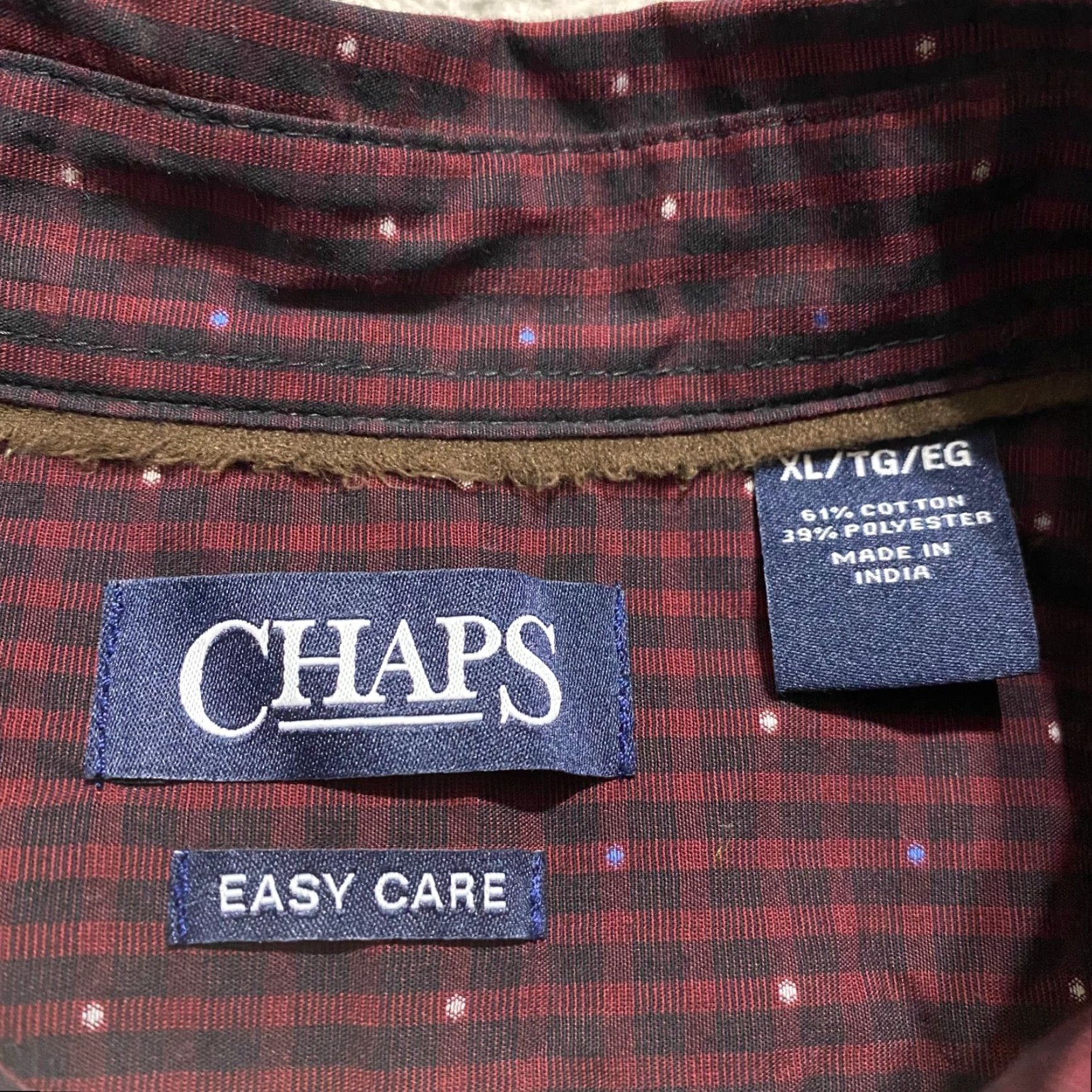 Chaps Chaps Ralph Lauren Mens XL Shirt Multicolor Plaid Check Long Sleeve Button-Down Size US XL / EU 56 / 4 - 3 Thumbnail