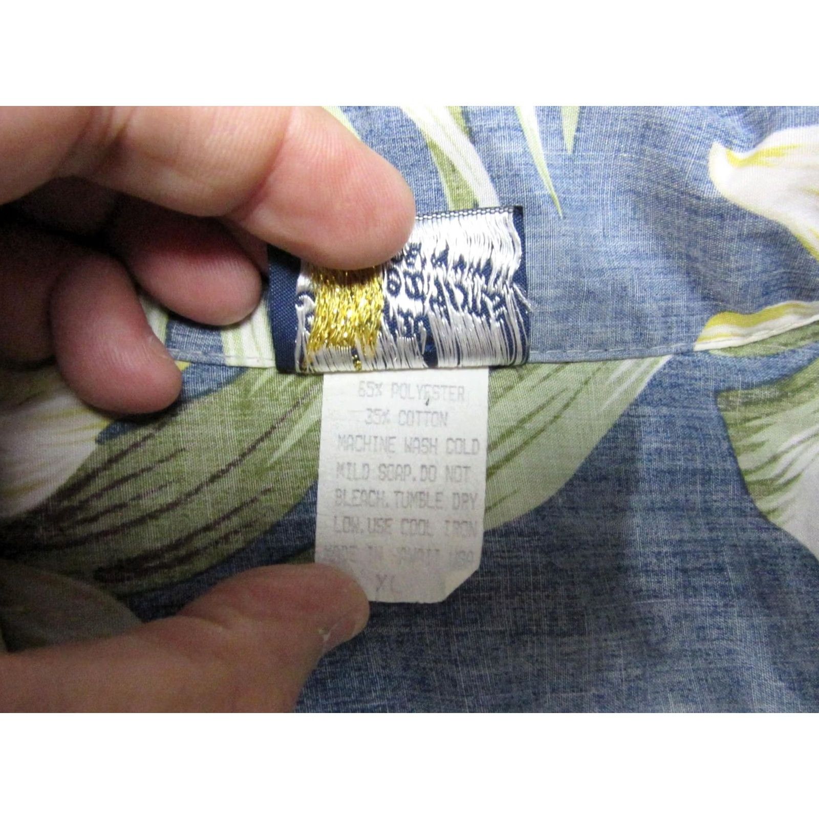Vintage VINTAGE Royal Creations Shirt XL Blue Floral Hawaiian Aloha Mens Reverse Print Size US XL / EU 56 / 4 - 3 Thumbnail