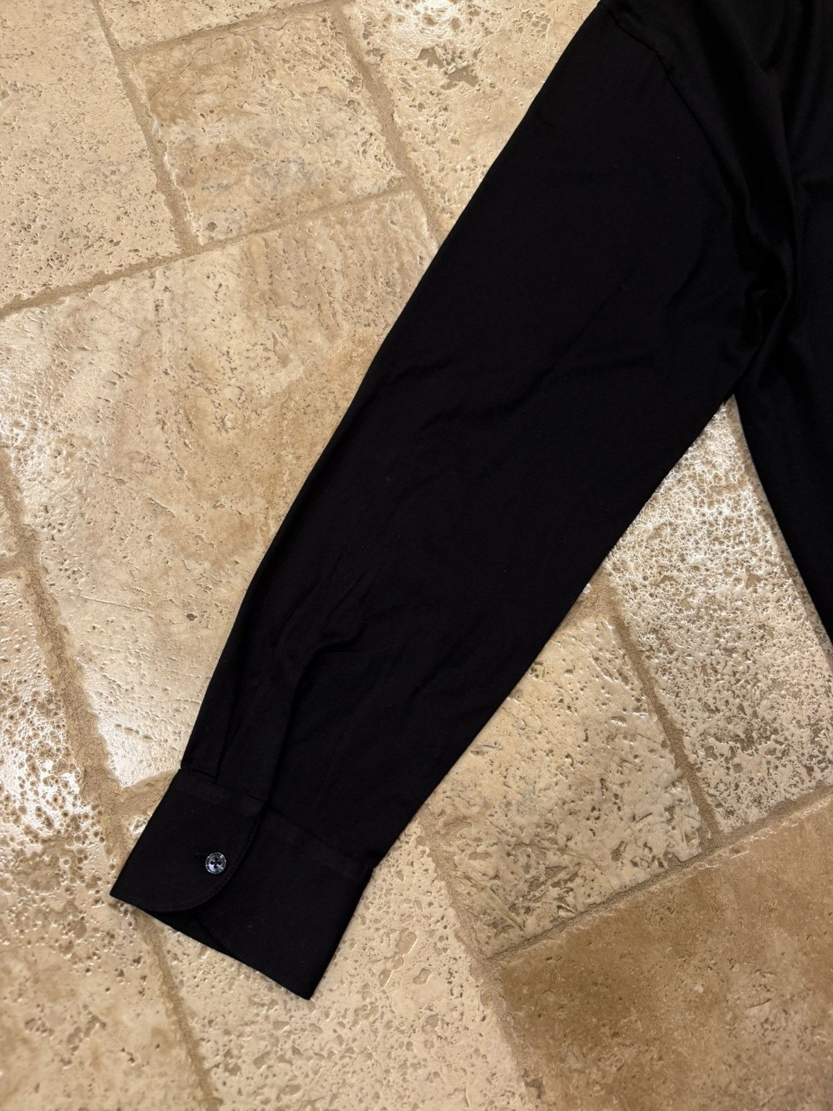 The Row The Row Black Long Sleeve Half Long Button Up Polo Shirt Size US XXL / EU 58 / 5 - 13 Thumbnail