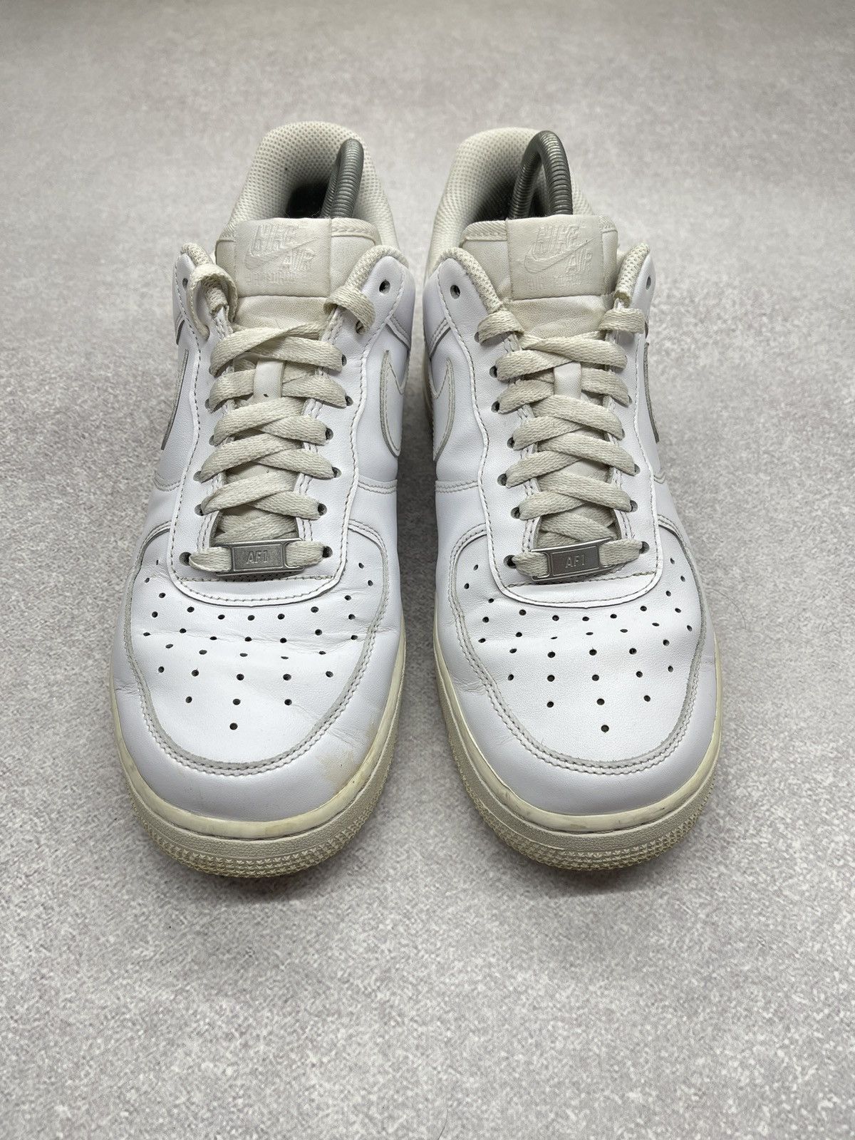 Nike Mens Nike Air Force 1 Triple White Leather Sneakers Y2K TECH Size US 9 / EU 42 - 5 Thumbnail