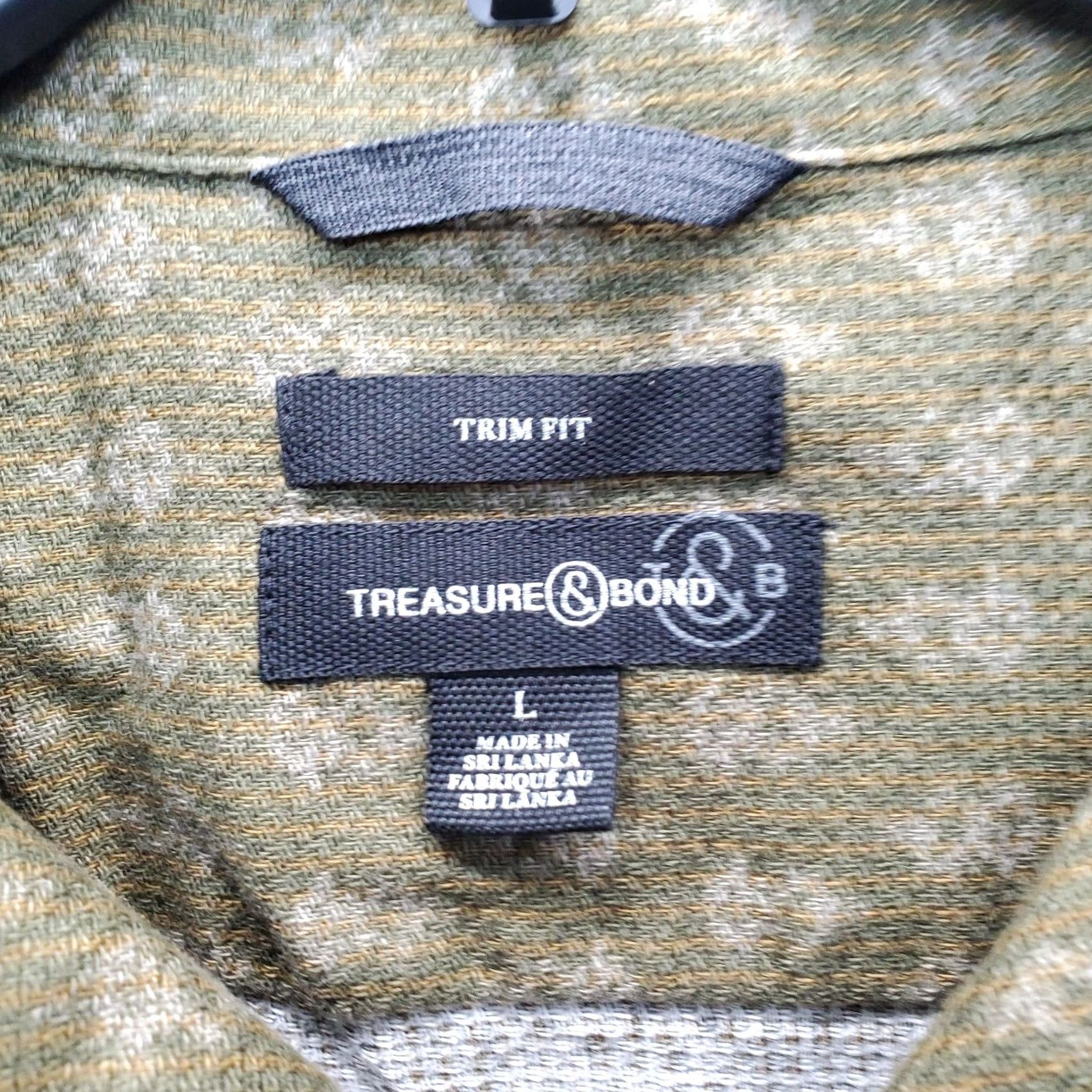 Treasure & Bond Treasure & Bond Shirt Mens L Multicolor Allover Dollar Sign Print Button-Up Size US L / EU 52-54 / 3 - 6 Thumbnail