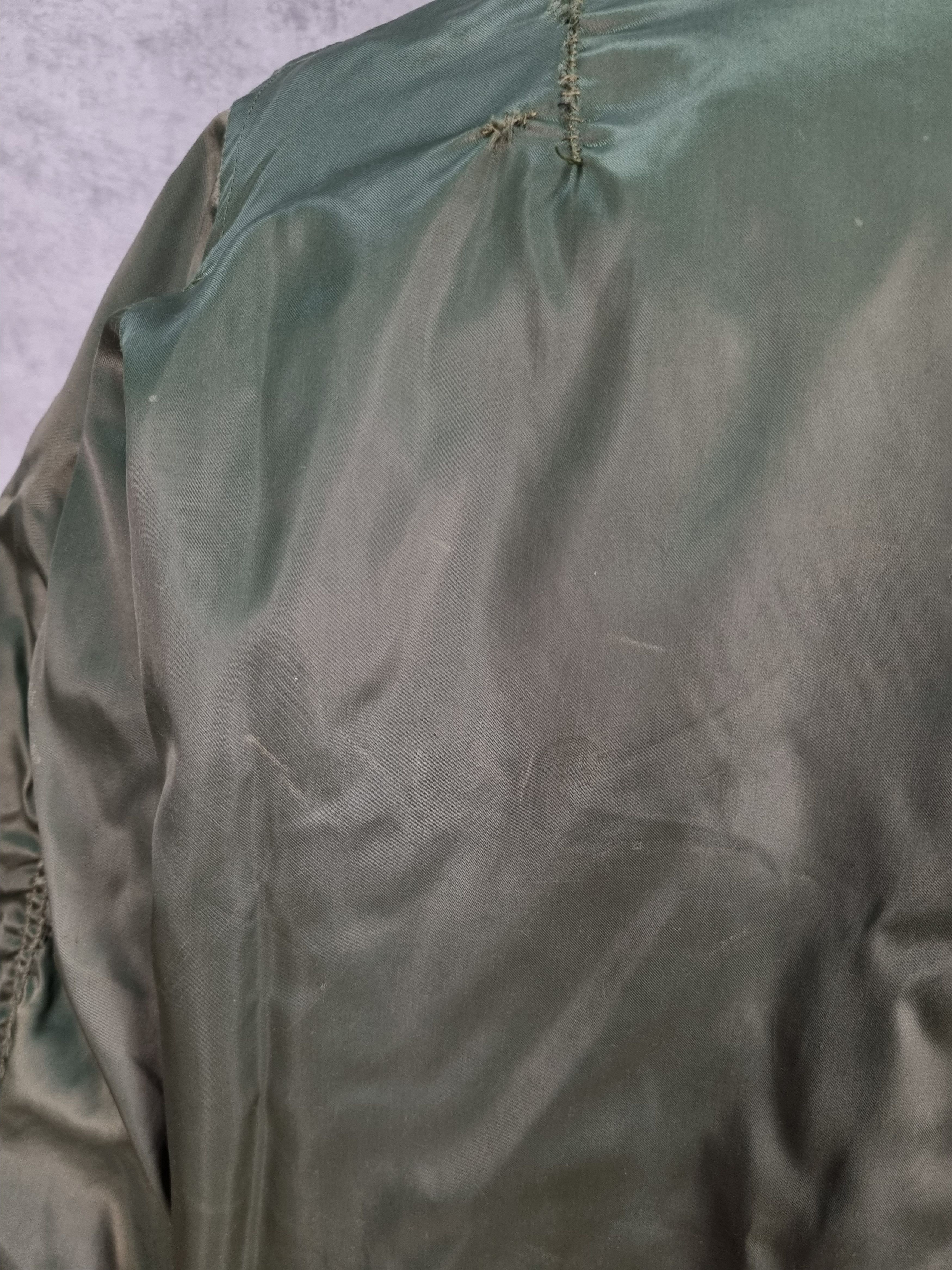 Vintage Destroyed Aviator Dirty Military Nylon Bomber Size US M / EU 48-50 / 2 - 23 Thumbnail