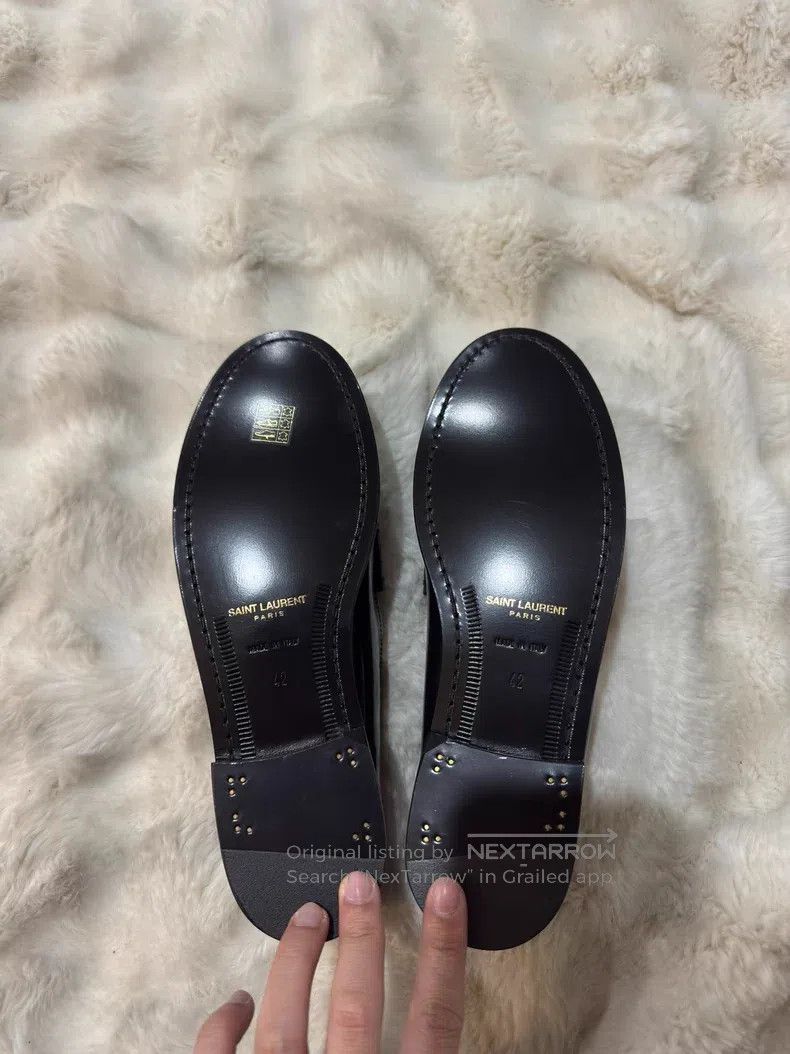 Saint Laurent Paris Saint Laurent Paris Logo Loafers Size US 9 / EU 42 - 5 Thumbnail