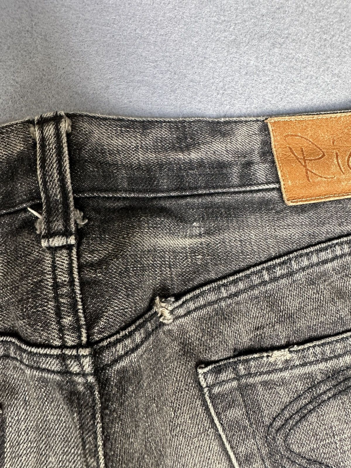 Japanese Brand Rico Japan Distressed Denim Size US 32 / EU 48 - 17 Thumbnail