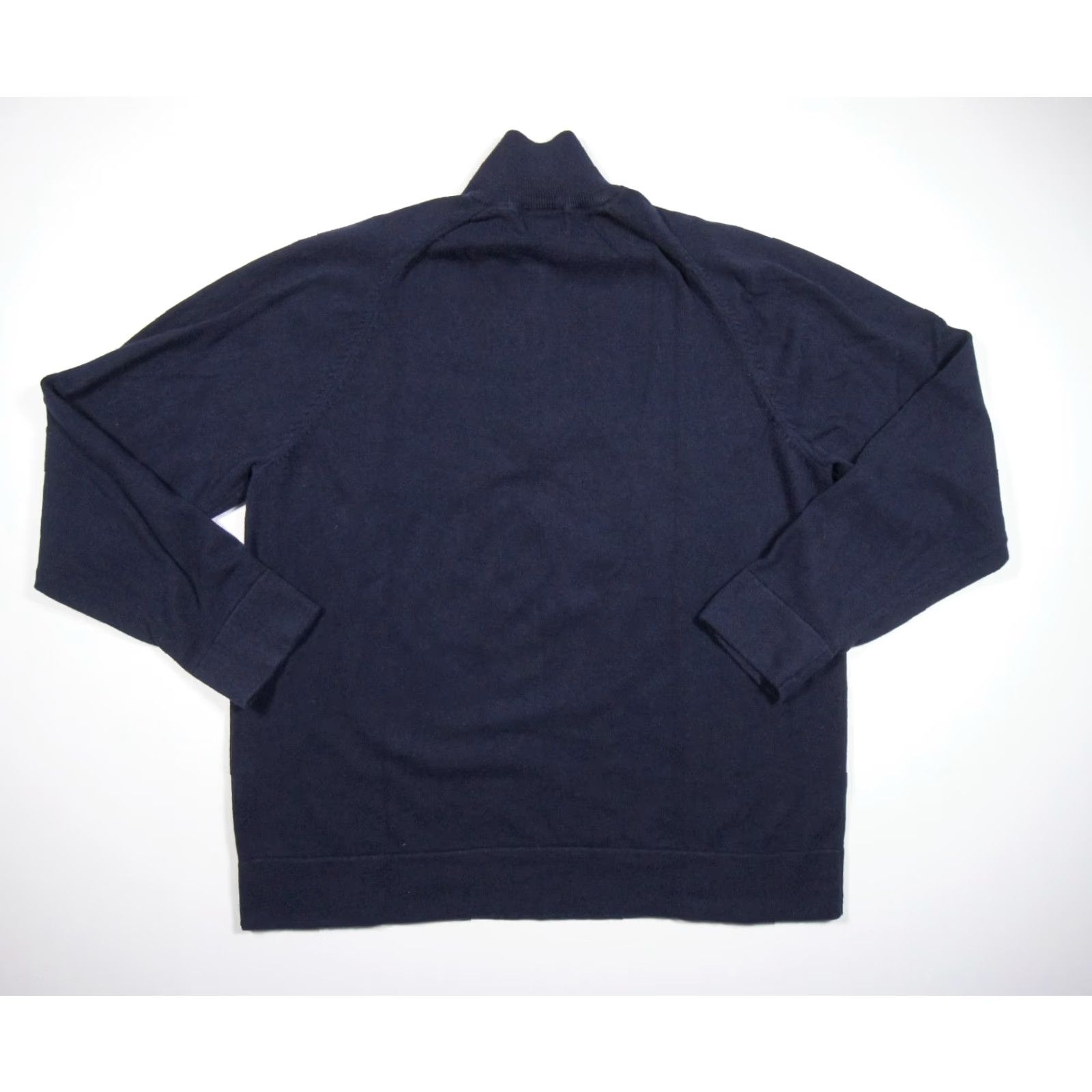 Vintage L.L. Bean Lightweight Knit Sweater Mens Medium Blue 1/4 Zip Cashmere Cotton Regular Fit Size US M / EU 48-50 / 2 - 5 Thumbnail