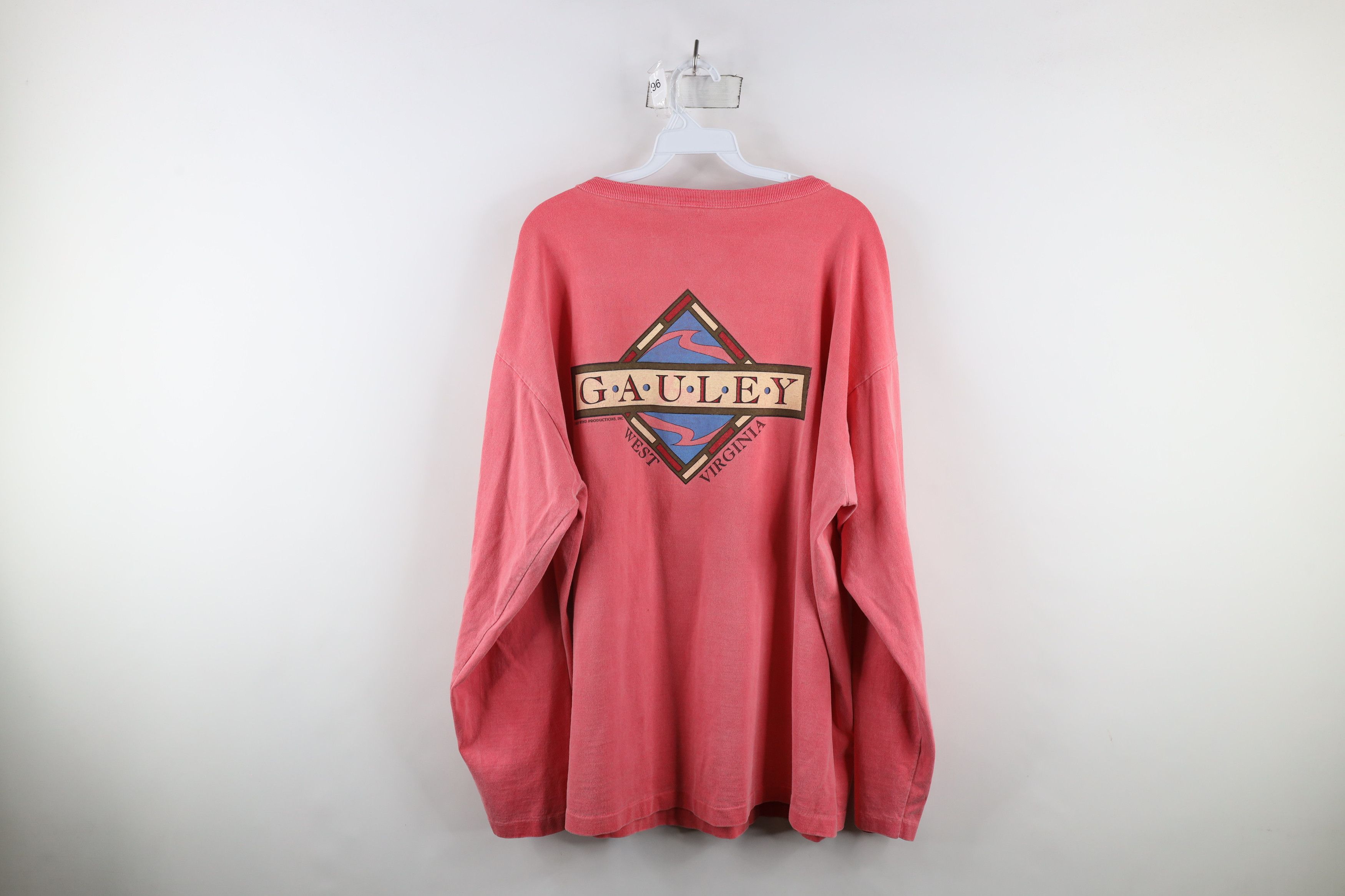 Vintage Vintage 90s American Runners Gauley West Virginia T-Shirt Size US XXL / EU 58 / 5 - 12 Thumbnail