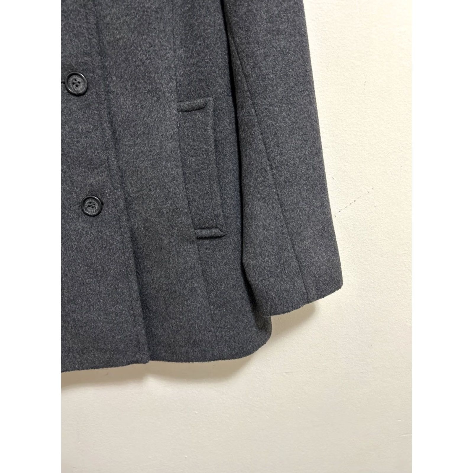 Ralph Lauren VINTAGE LAUREN RALPH LAUREN PeaCoat Womens Size 2 Gray Wool Laine Coat Blazer Jacket Size XS / US 0-2 / IT 36-38 - 7 Thumbnail