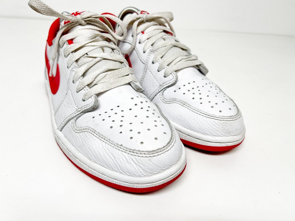 Jordan Brand × Nike Air Jordan 1 Low OG 'White/Red' Size US 8 / EU 41 - 3 Thumbnail