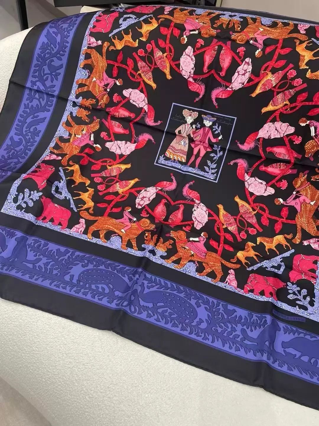 Hermes Hermès Once Upon a Time in America 90x90 Scarf Unused Size ONE SIZE - 7 Thumbnail