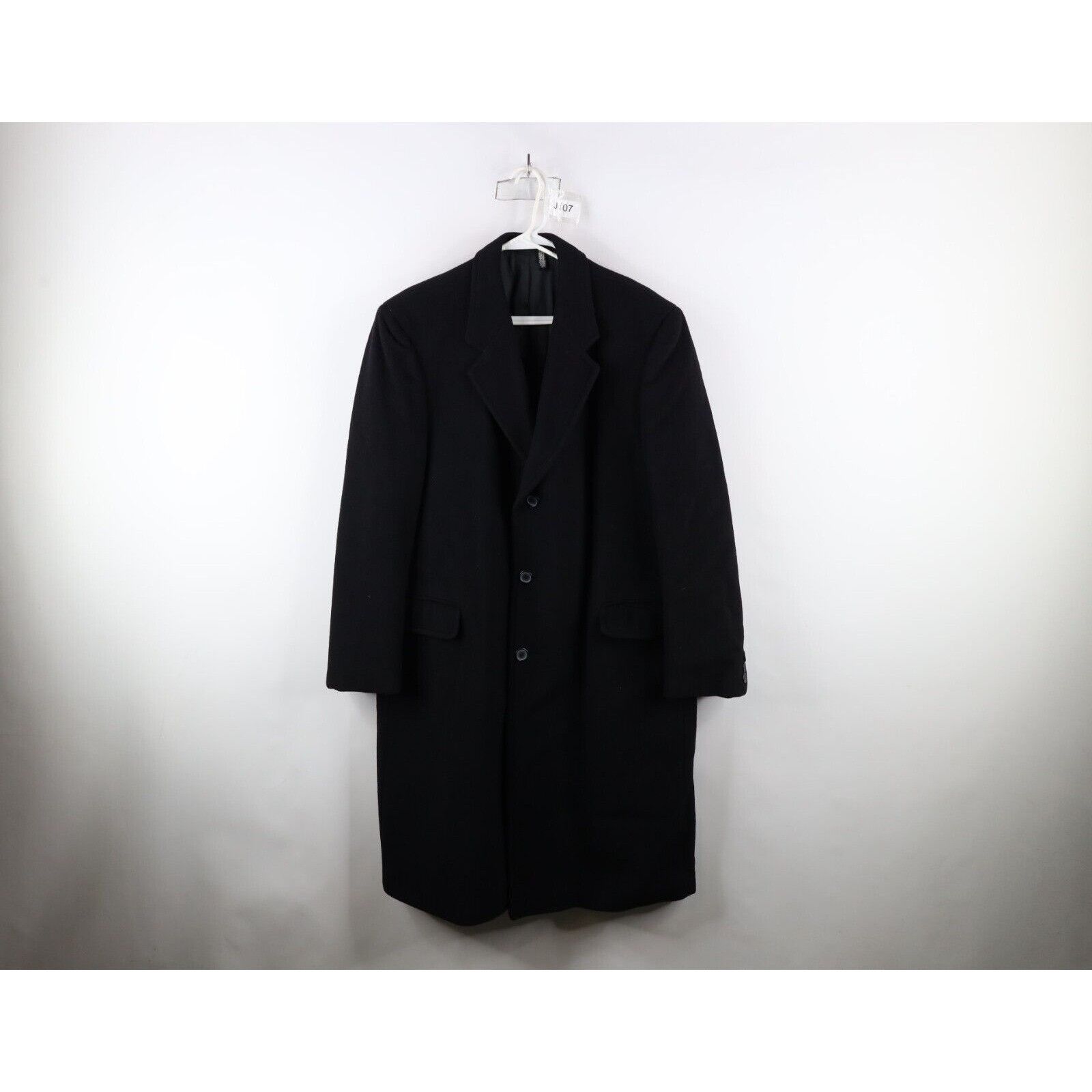 Vintage Vintage 90s Streetwear Cashmere Wool Blend Heavy Overcoat Size US XL / EU 56 / 4 - 1 Thumbnail