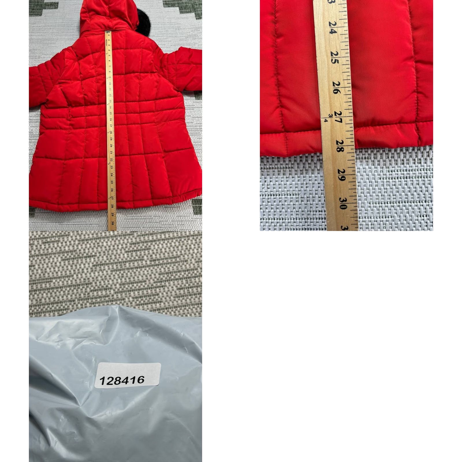 Calvin Klein Calvin Klein Jacket Womens 1X Red Insulated Full Zip Puffer Shirt Size XL / US 12-14 / IT 48-50 - 8 Thumbnail