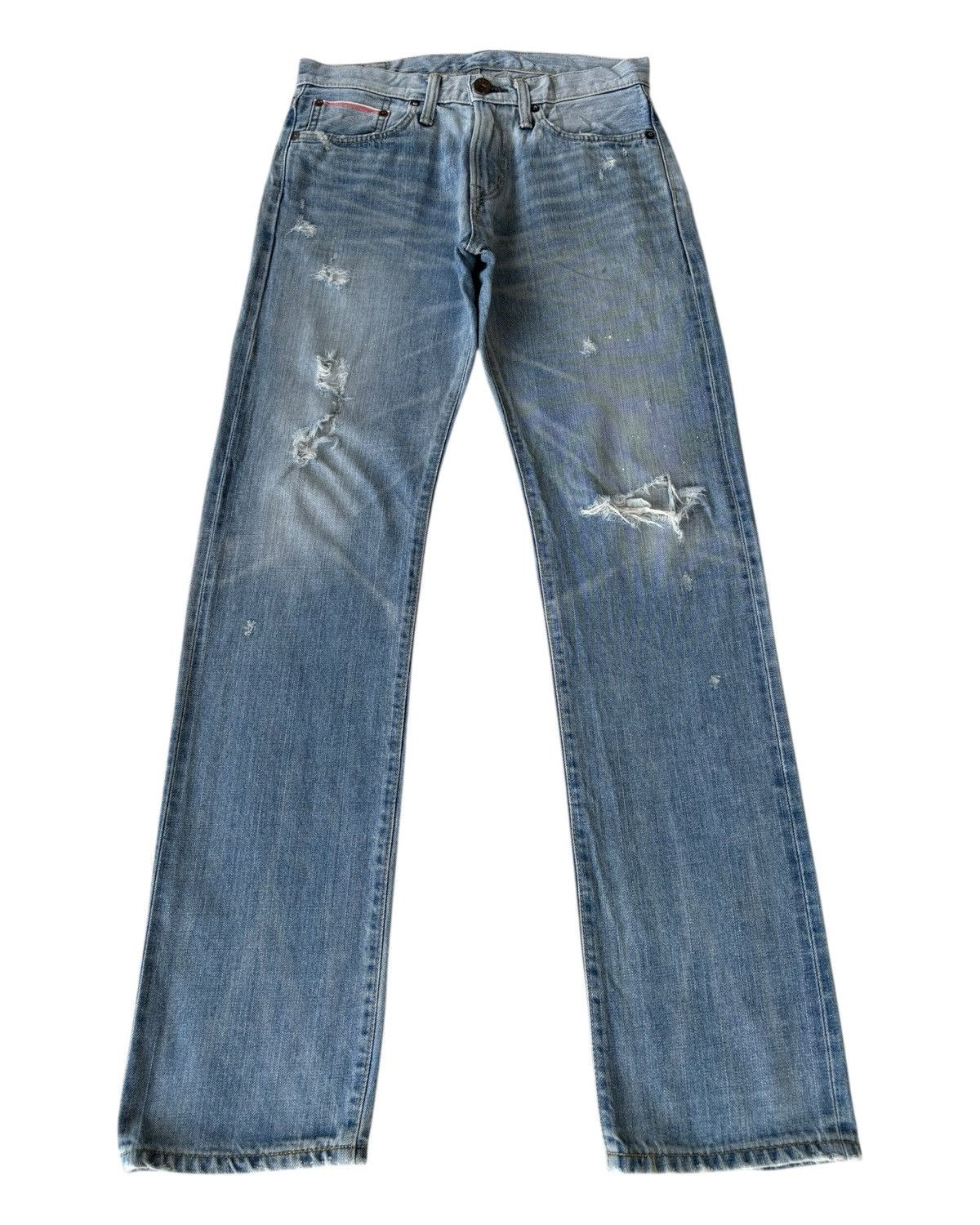 Hysteric Glamour × Undercover 🔥EDWIN 505zx SELVEDGE DENIM BUCKLE BACK BLUE WASH JEANS Size US 30 / EU 46 - 8 Thumbnail