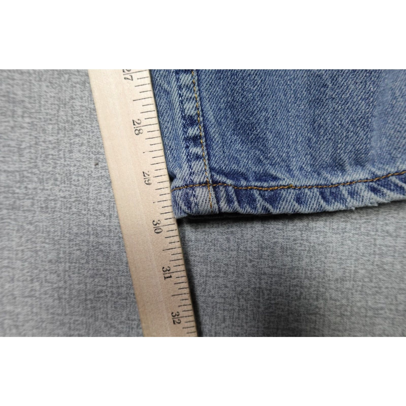 Levi's Levi's 505 Jeans Mens 36x30 Blue Regular Fit Straight Leg Light Wash Rancher Denim Cotton Zip 5-Pocket Modern Mens Size US 36 / EU 52 - 7 Thumbnail