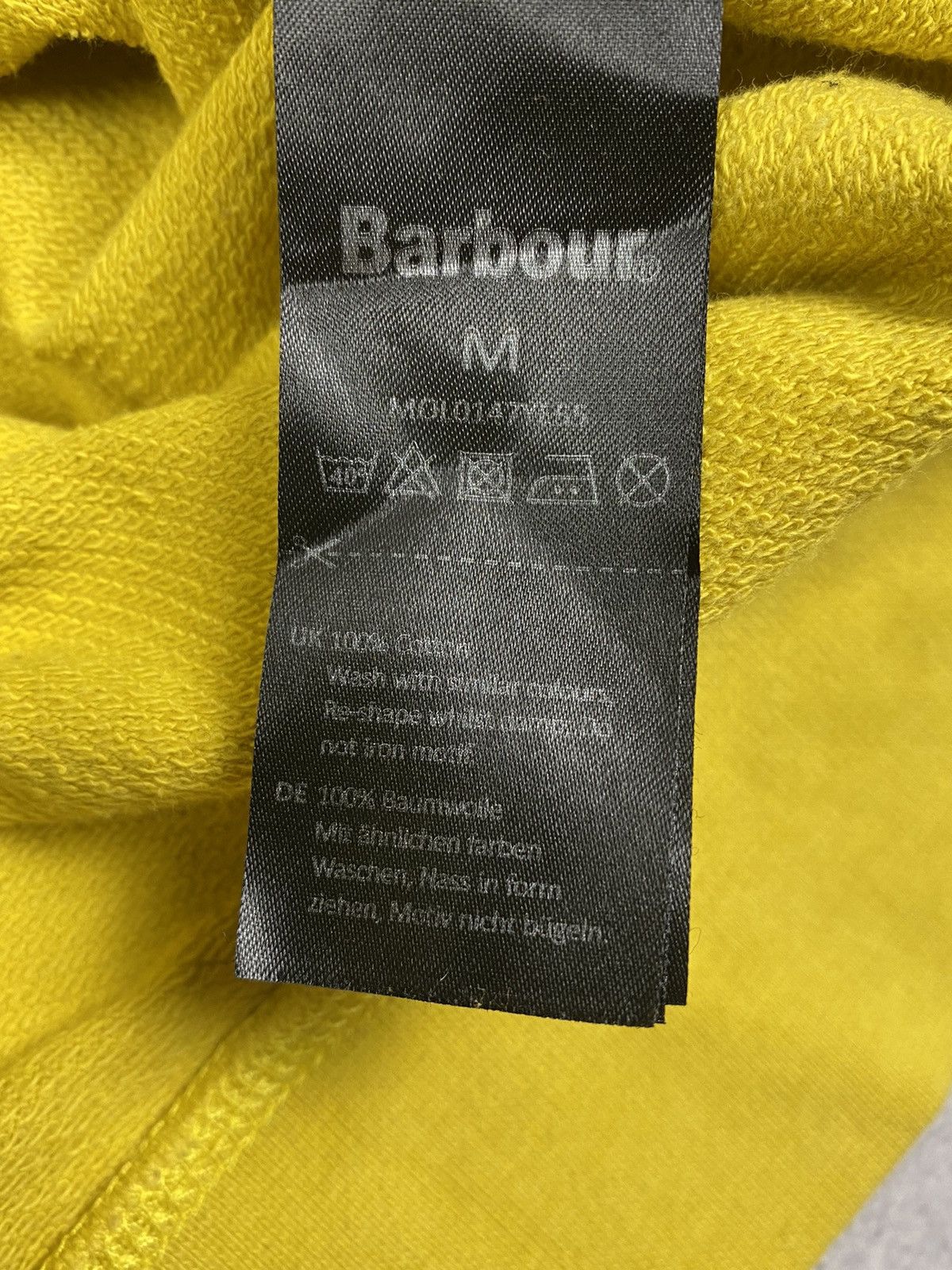 Barbour Barbour Beacon Big Logo Yellow Sweatshirt Size M Size US M / EU 48-50 / 2 - 11 Thumbnail