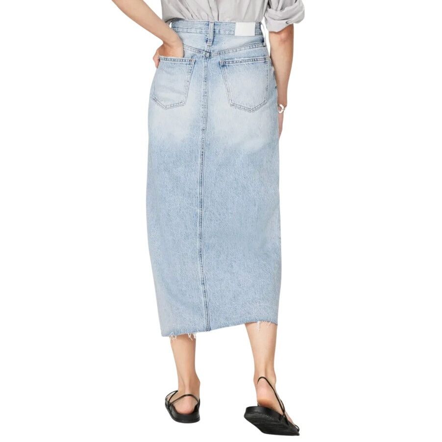 Pistola Pistola Alice Midi Skirt in Blue Wash, Size 30 Size 30" / US 8 / IT 44 - 3 Thumbnail