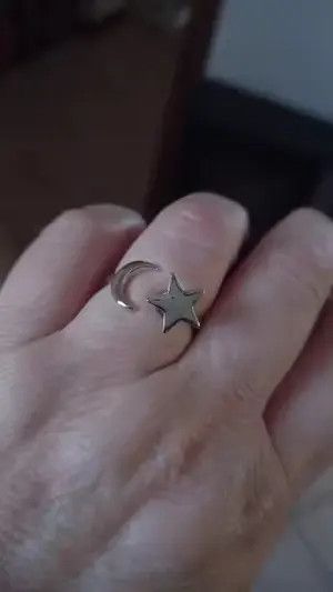 Jewelry Fukuoka x Kamon Moon Star Adjustable Ring Size ONE SIZE - 2 Thumbnail