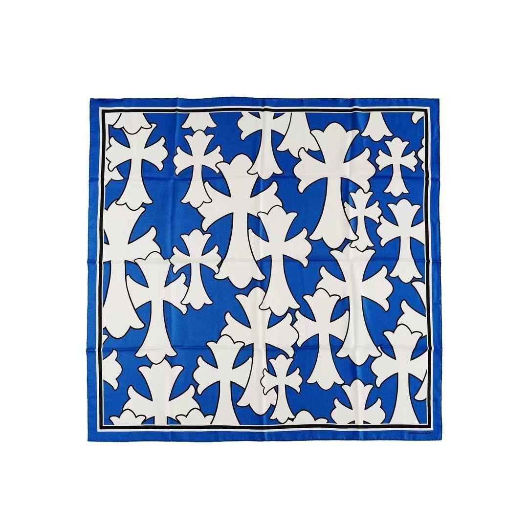 Chrome Hearts Chrome Hearts Cross Logo Silk Scarf Size ONE SIZE - 1 Thumbnail