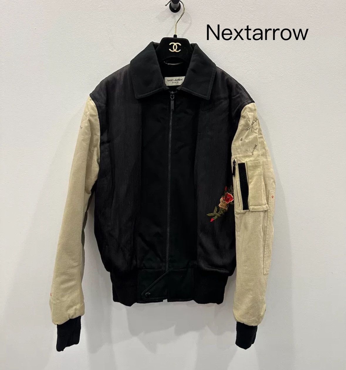 Saint Laurent Paris × Yves Saint Laurent Saint Laurent YSL Black Beige Show Jacket2412-Nextarrow Size US S / EU 44-46 / 1 - 1 Thumbnail