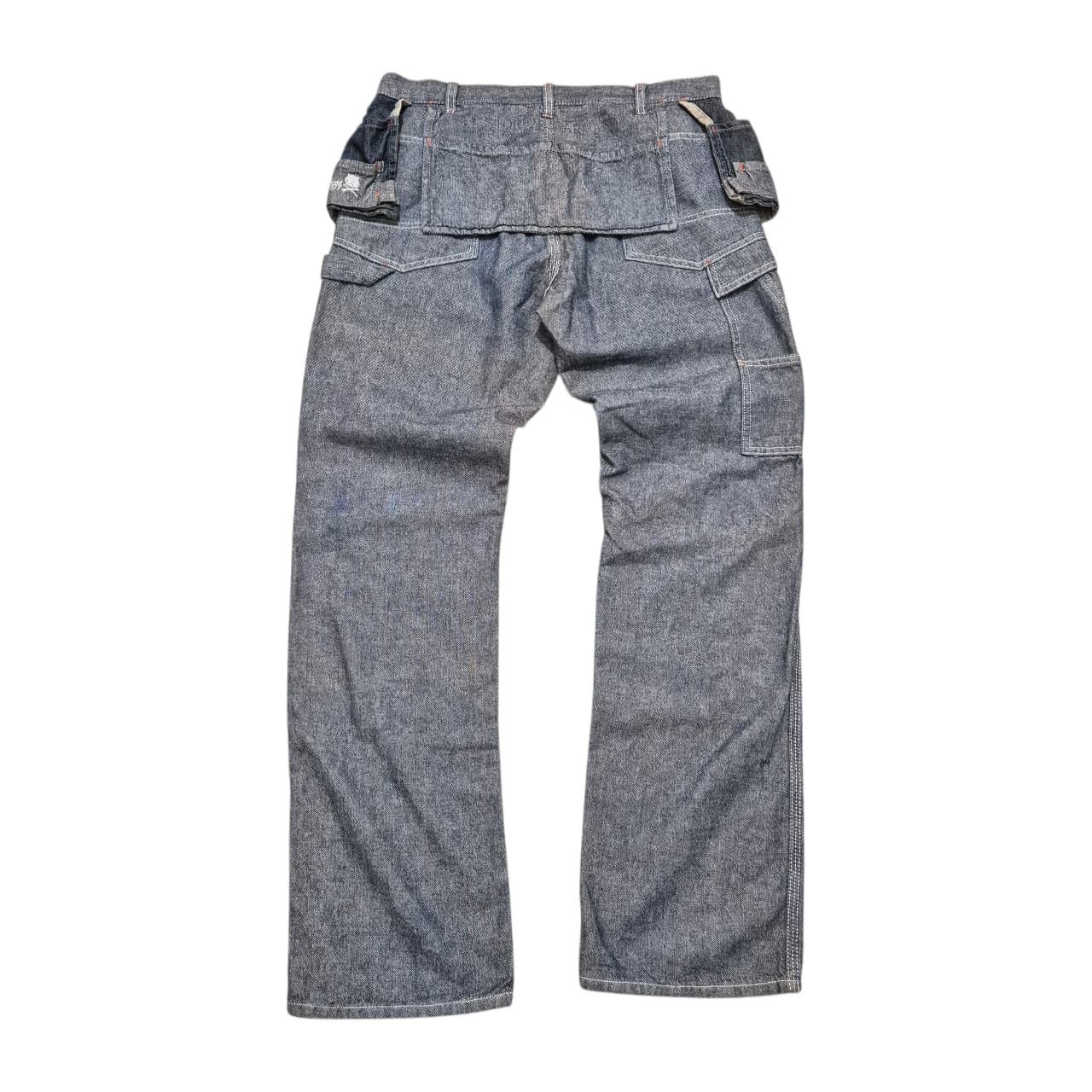 Japanese Brand Nice design patch work denim pants Size US 32 / EU 48 - 3 Thumbnail