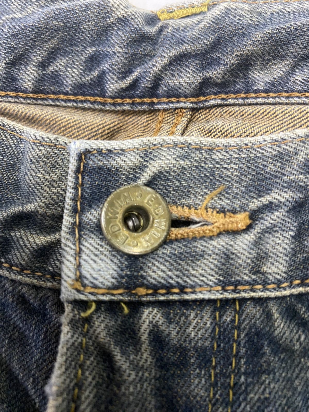 Edwin Size 29x32 Vintage Edwin 505x Distressed Denim Jeans Size US 29 - 10 Thumbnail