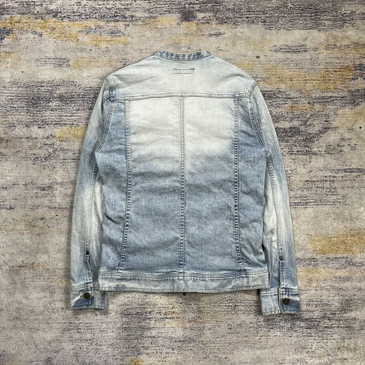 GOSTAR DE FUGA × If Six Was Nine × Le Grande Bleu (L.G.B.) Fuga riders double zipper washed collarless denim jacket Size US S / EU 44-46 / 1 - 2 Thumbnail