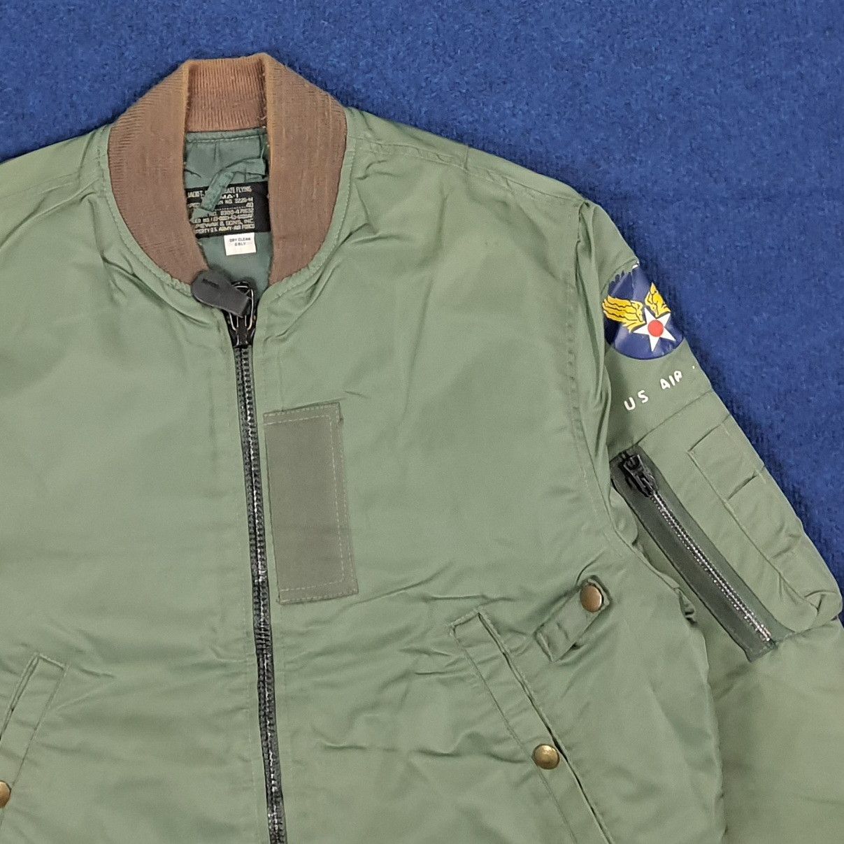 Vintage Vintage Classic MA-1 Flight Air Force Bomber Jacket C277N21 Size US L / EU 52-54 / 3 - 4 Thumbnail