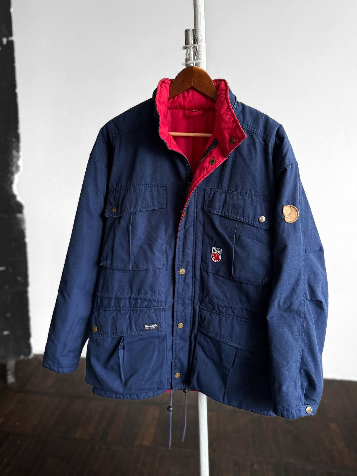 Fjallraven Fjallraven Men Vintage Jacket Blue Hooded Outdoor Thinsulate Size US L / EU 52-54 / 3 - 1 Thumbnail