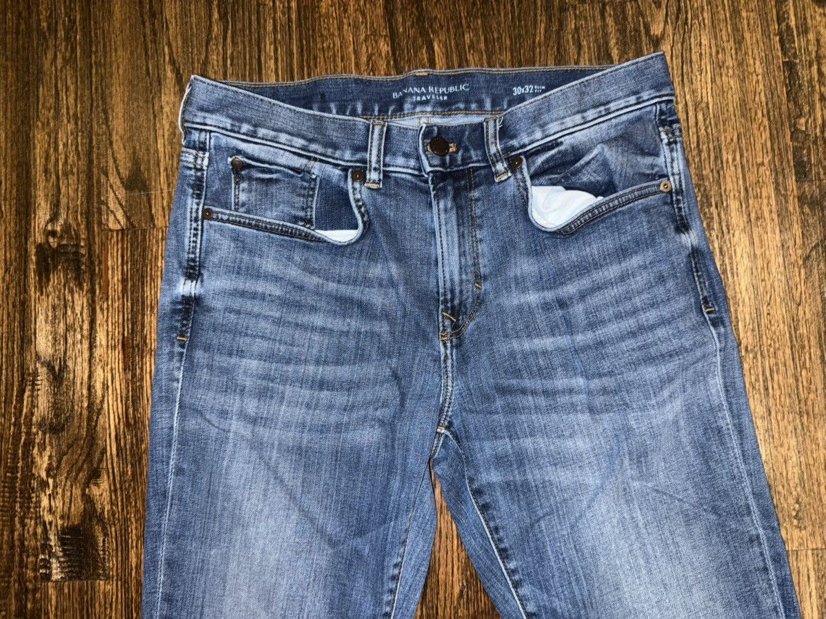 Banana Republic Banana Republic Traveler Denim Jean Pant 30x32 Slim Size US 30 / EU 46 - 3 Thumbnail
