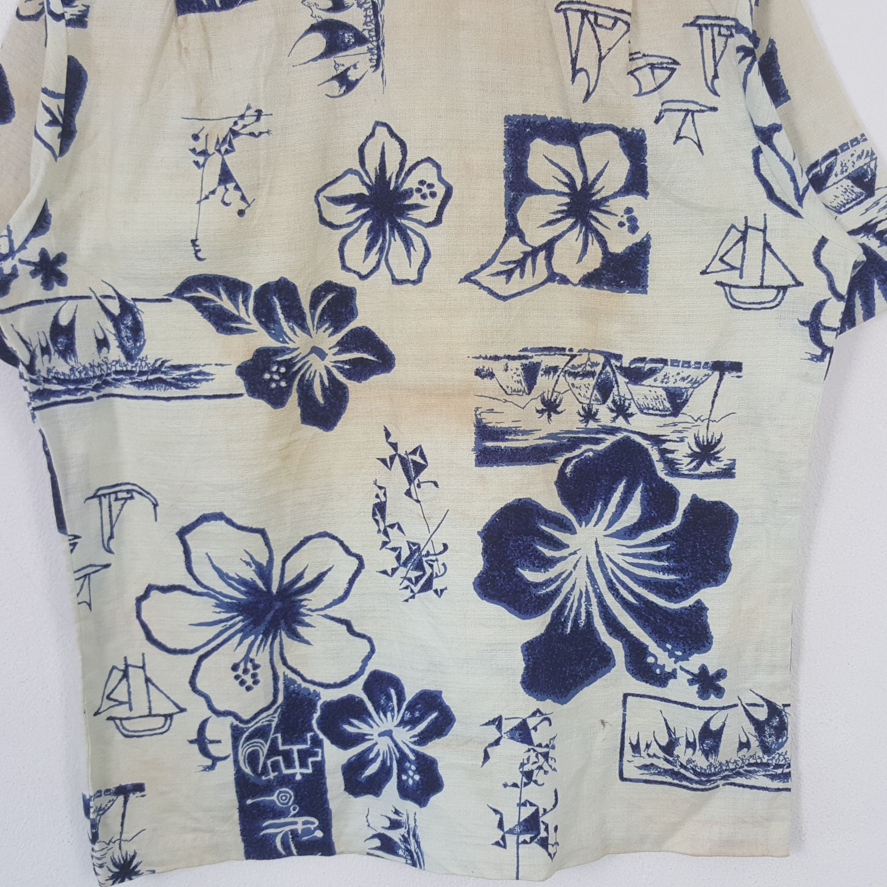 Vintage Vintage Holo-Holo Hawaii Shirt Button Up RR13 Size US XL / EU 56 / 4 - 4 Thumbnail