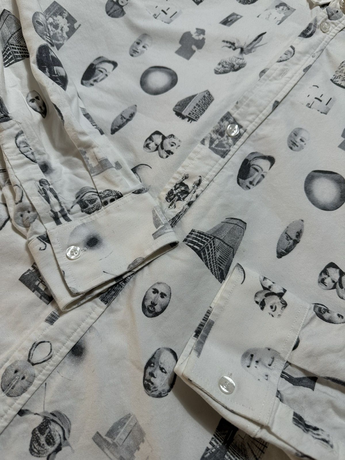 Soulland × Vintage Mens Vintage Shirt Soulland Monogram Print Size US L / EU 52-54 / 3 - 6 Thumbnail