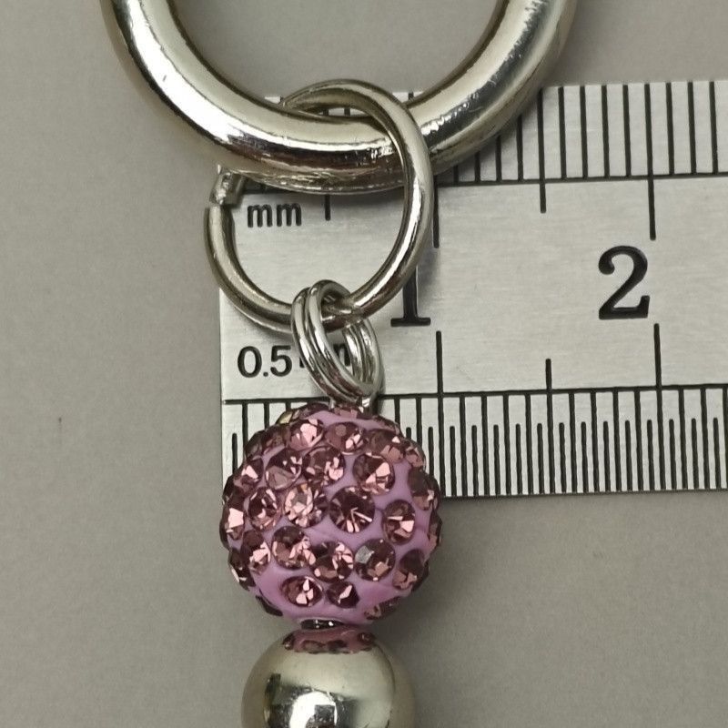 Japanese Brand Round Bead Rhinestone Wallet Chain Size ONE SIZE - 9 Thumbnail