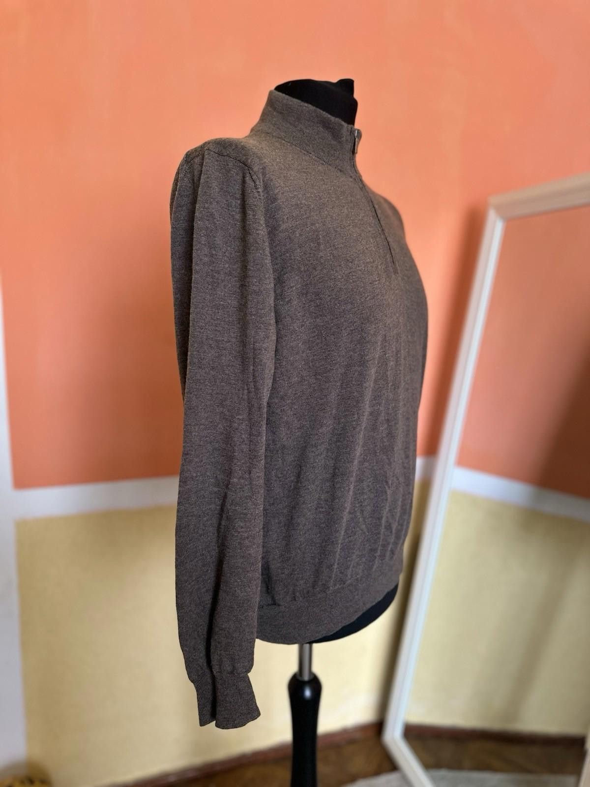Canali Canali Sweater Men's size 52 Wool Cashmere Extrafine 1/4 Zip Size US L / EU 52-54 / 3 - 4 Thumbnail