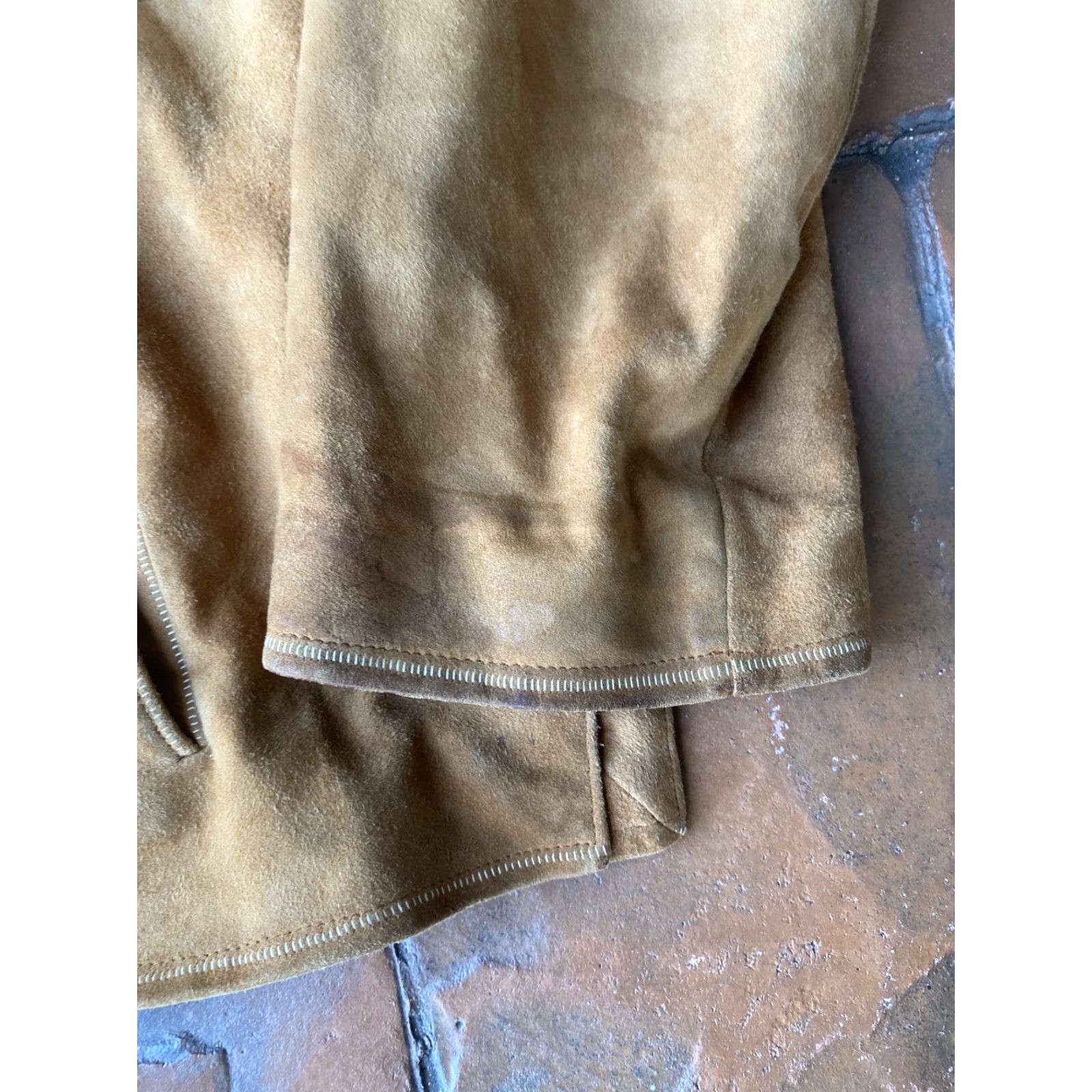 Vintage VINTAGE Robert Comstock Men’s Suede Full Zip Jacket Size 44 Tan Brown Size US S / EU 44-46 / 1 - 4 Thumbnail