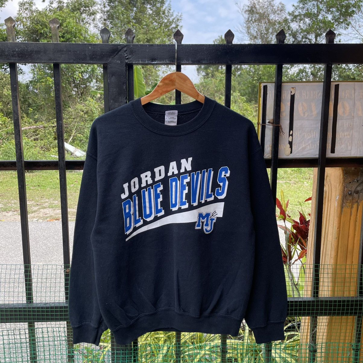 Vintage 🔥Vintage Jordan Blue Devils Big Logo Jumper Sweatshirts Size US S / EU 44-46 / 1 - 1 Thumbnail