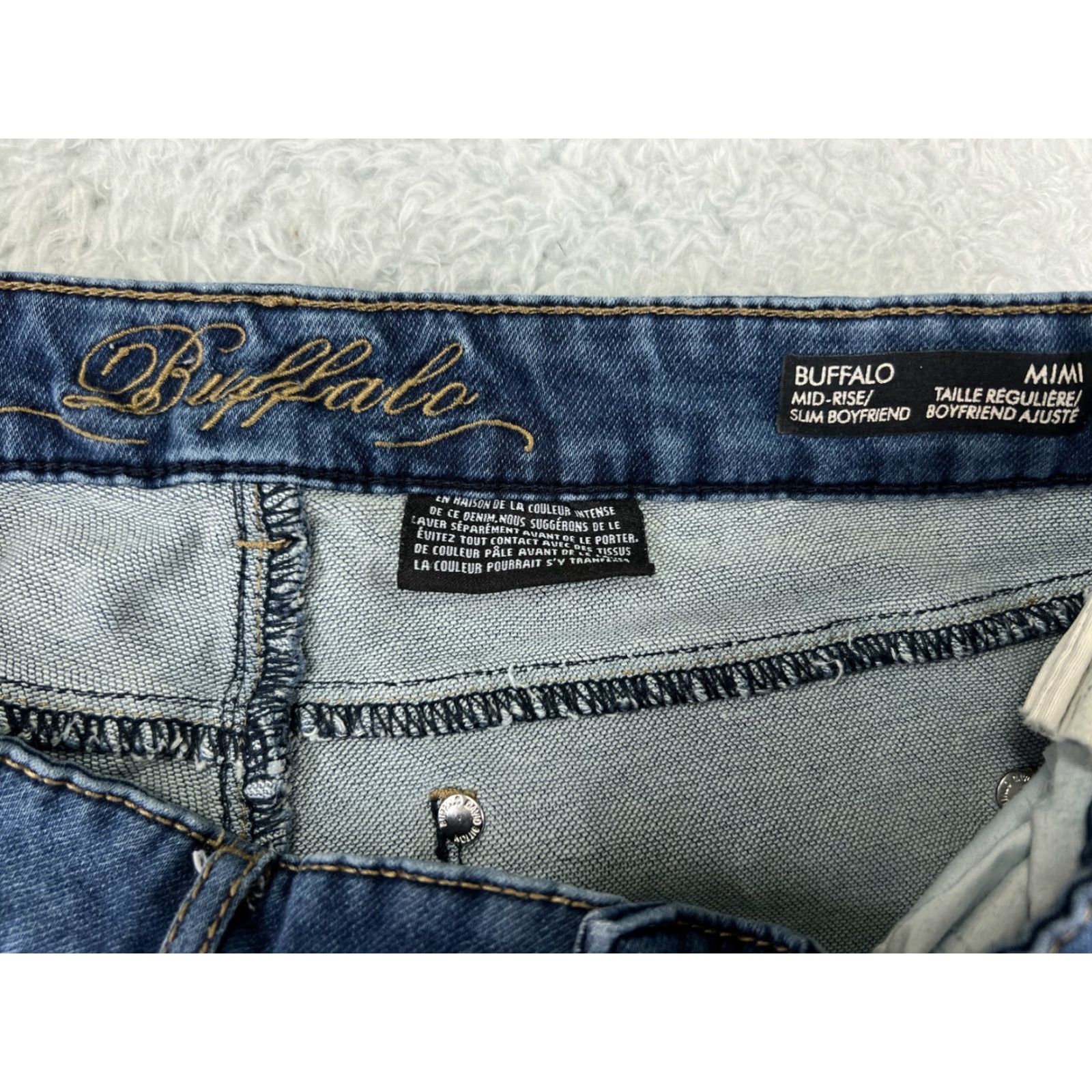 Buffalo David Bitton Buffalo by David Bitton Jeans Womens 30 Blue Denim Mid Rise Boyfriend Pants Denim Size 30" / US 8 / IT 44 - 3 Thumbnail