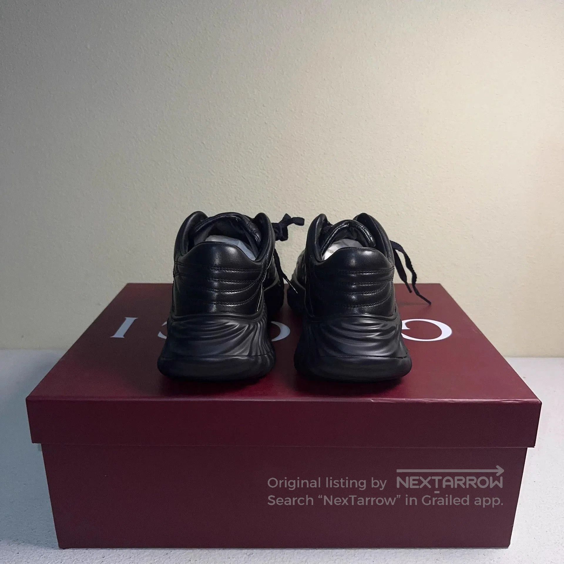Gucci Black Low-Top Sneakers with Logo Detail. Size US 6.5 / EU 39-40 - 3 Thumbnail