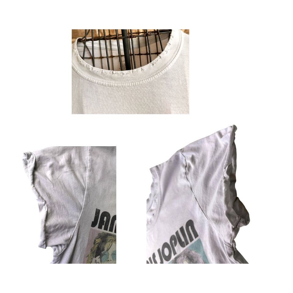Vintage Janis Joplin T Shirt Small White Recycled Karma Pearl Bobby Size S / US 4 / IT 40 - 11 Thumbnail