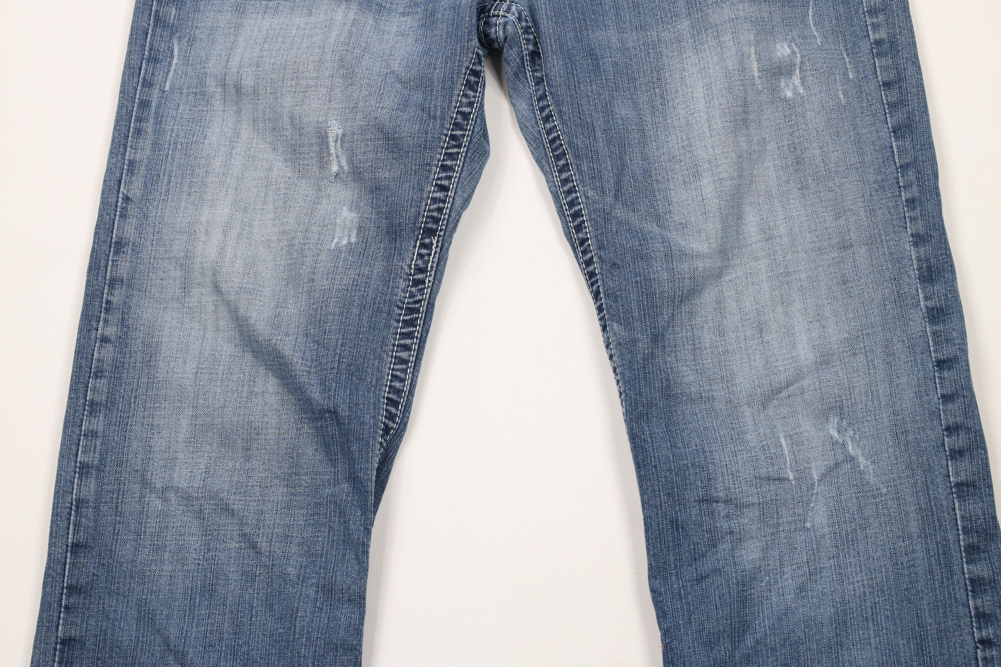 Vintage Buckle BKE Thick Stitch Jake Straight Leg Denim Jeans Blue Size US 36 / EU 52 - 3 Thumbnail