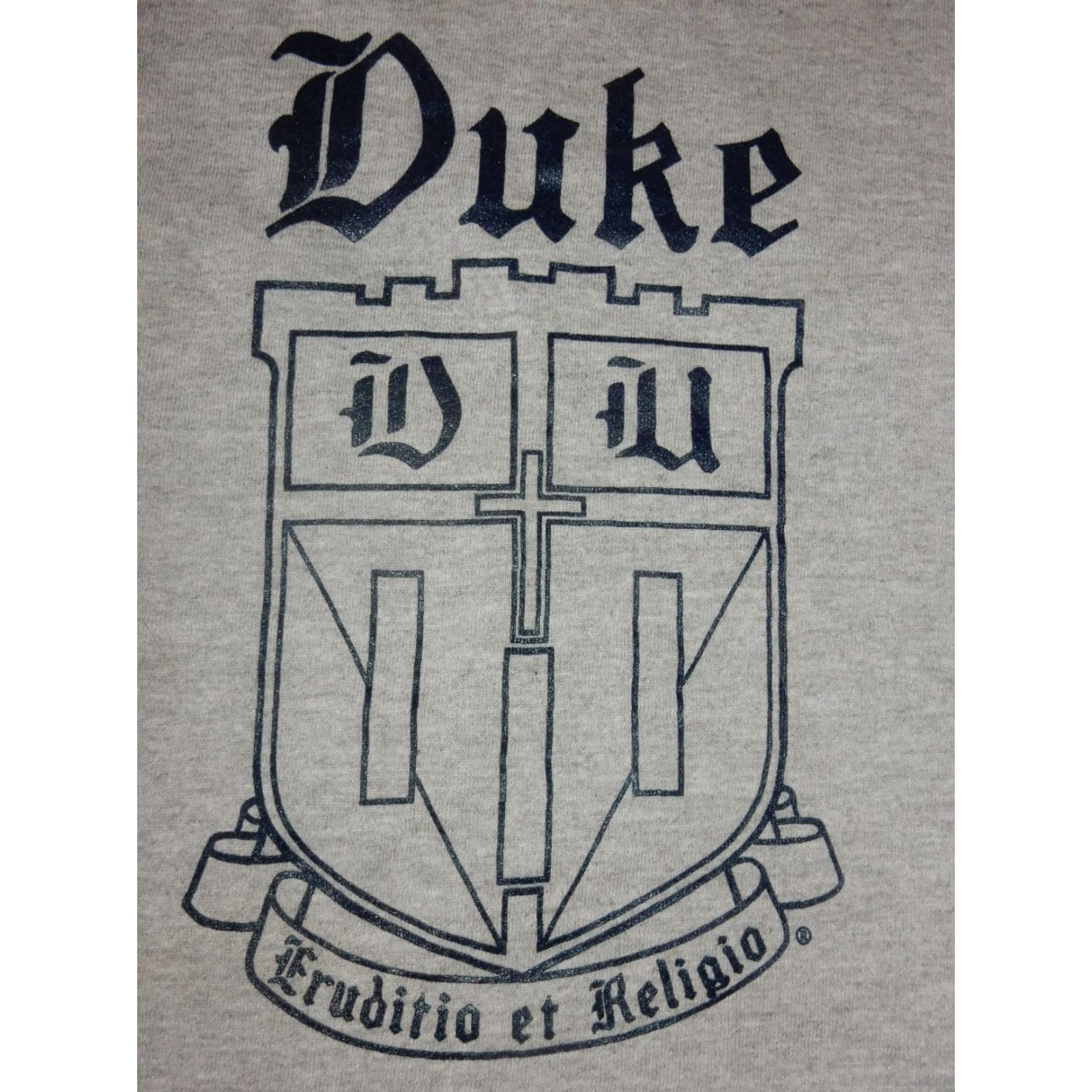 Vintage VTG Russel Men's Sweater XL Duke Blue Devils USA Made Gray Pullover 90s Mens Size US XL / EU 56 / 4 - 3 Thumbnail