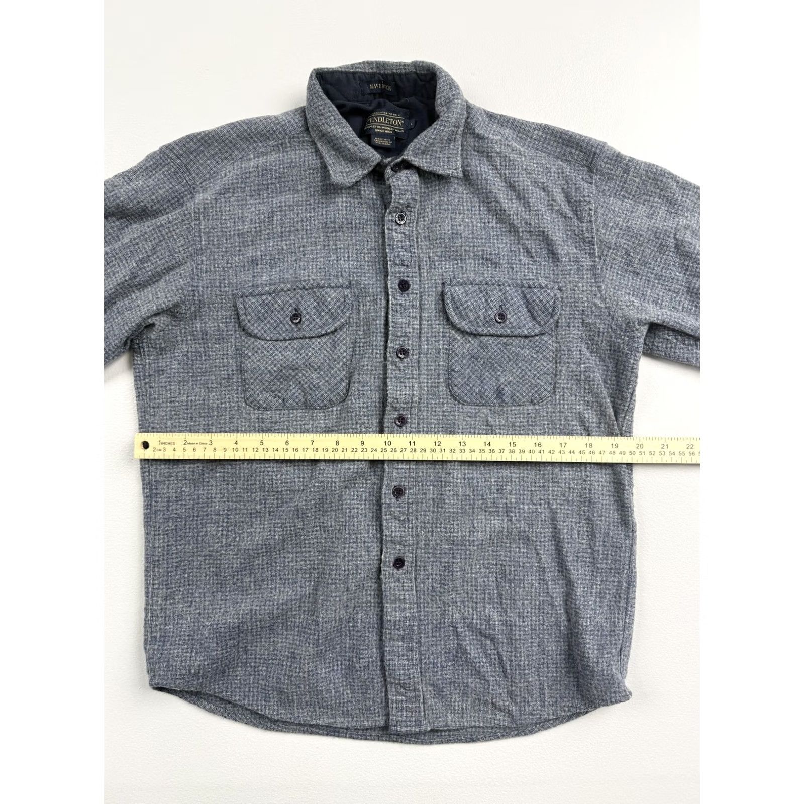 Pendleton Pendleton Maverick Shirt Mens L Gray Check Flannel Long Sleeve Button Up Size US L / EU 52-54 / 3 - 5 Thumbnail