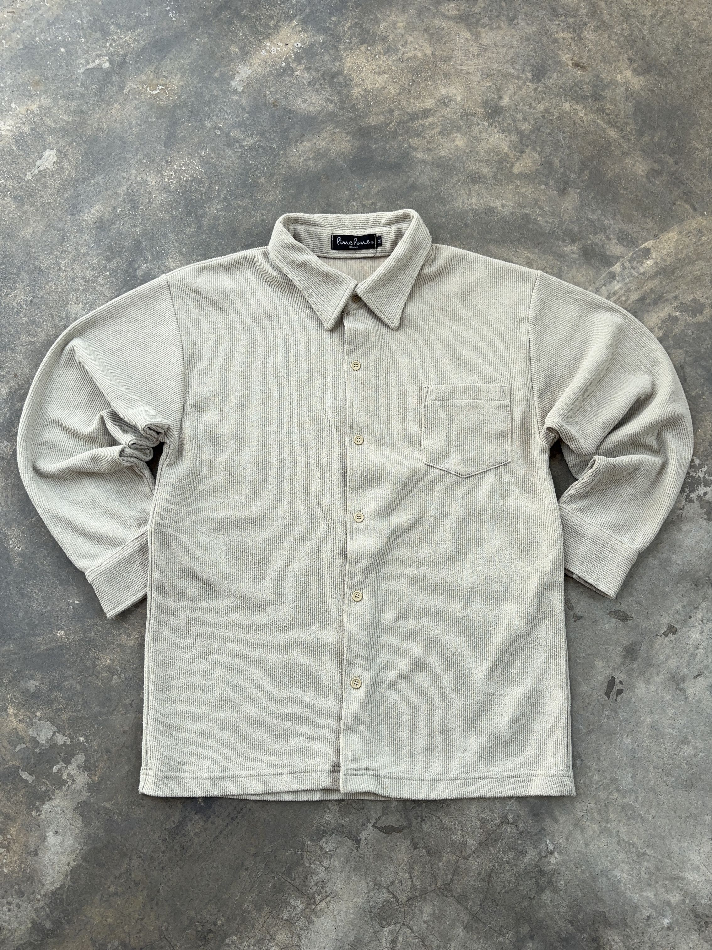 Other Pinclonco Homme Corduroy Luxury Designer Button Up Shirt Size US M / EU 48-50 / 2 - 1 Thumbnail