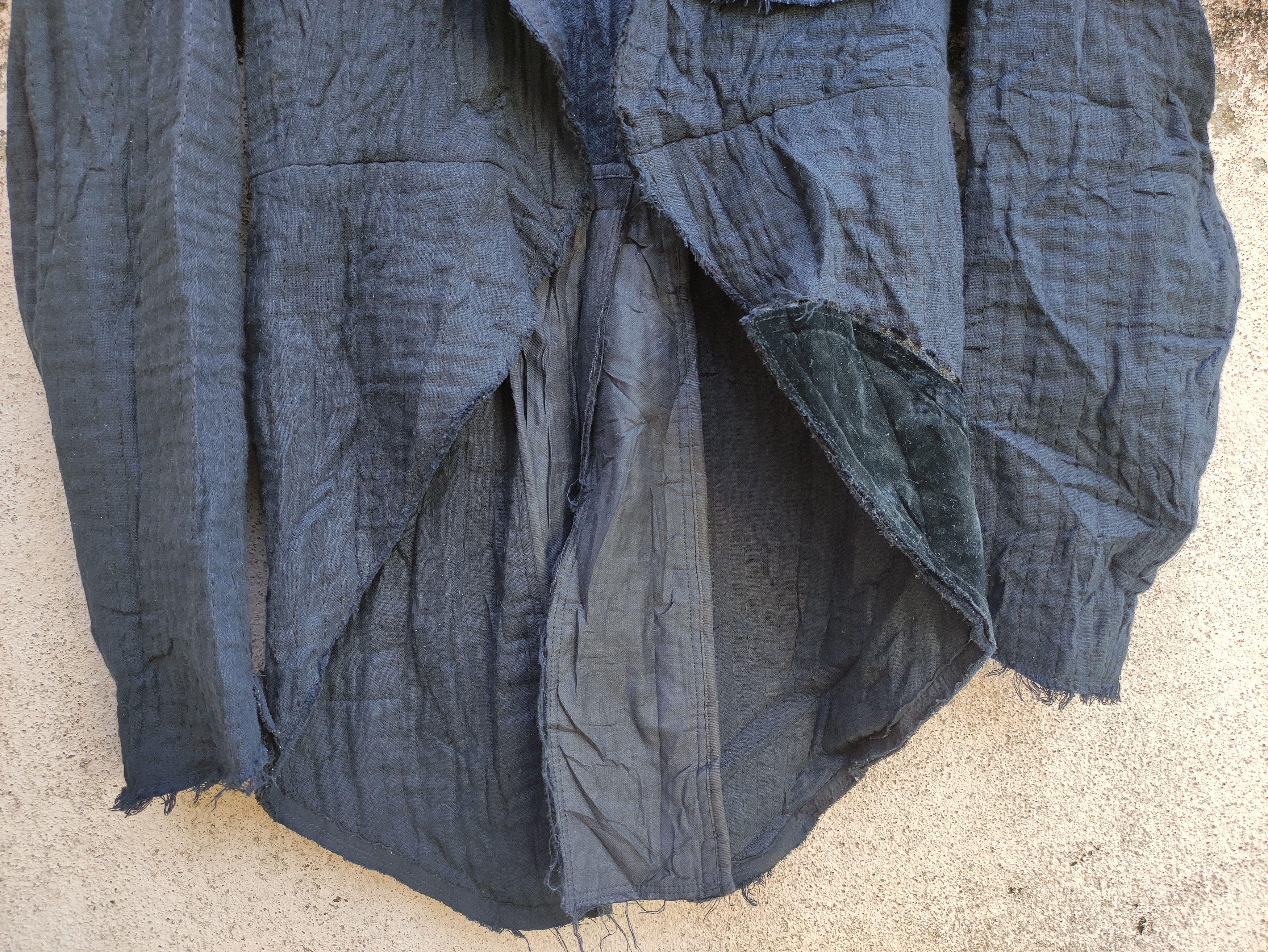 Comme des Garcons COMME DES GARÇONS DESIGN PATCHWORK DISTRESSED OPEN JACKET Size US S / EU 44-46 / 1 - 10 Thumbnail