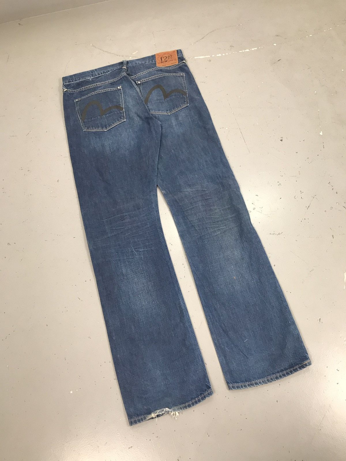 Japanese Brand × Vintage Vintage Evisu salvage loose fit denim Size US 36 / EU 52 - 8 Thumbnail