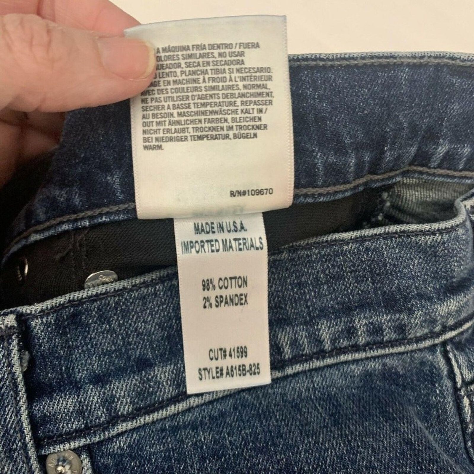 Agolde Agolde Mens Sz 31 blade skinny jeans Sonic Destruc Size US 31 - 5 Thumbnail