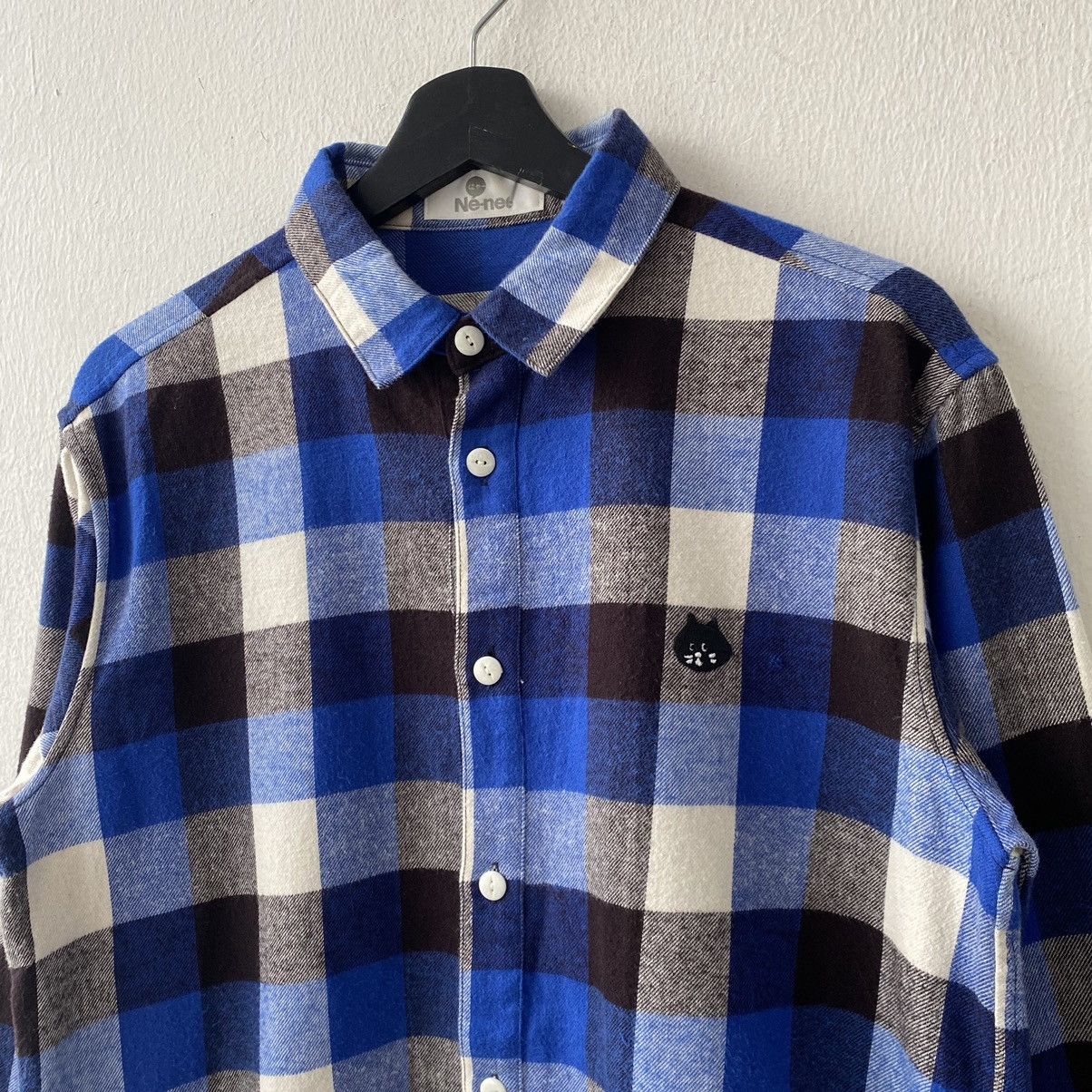 Issey Miyake × Japanese Brand × Ne-Net Ne-net by Issey Miyake Flannel Shirts Size US M / EU 48-50 / 2 - 5 Thumbnail