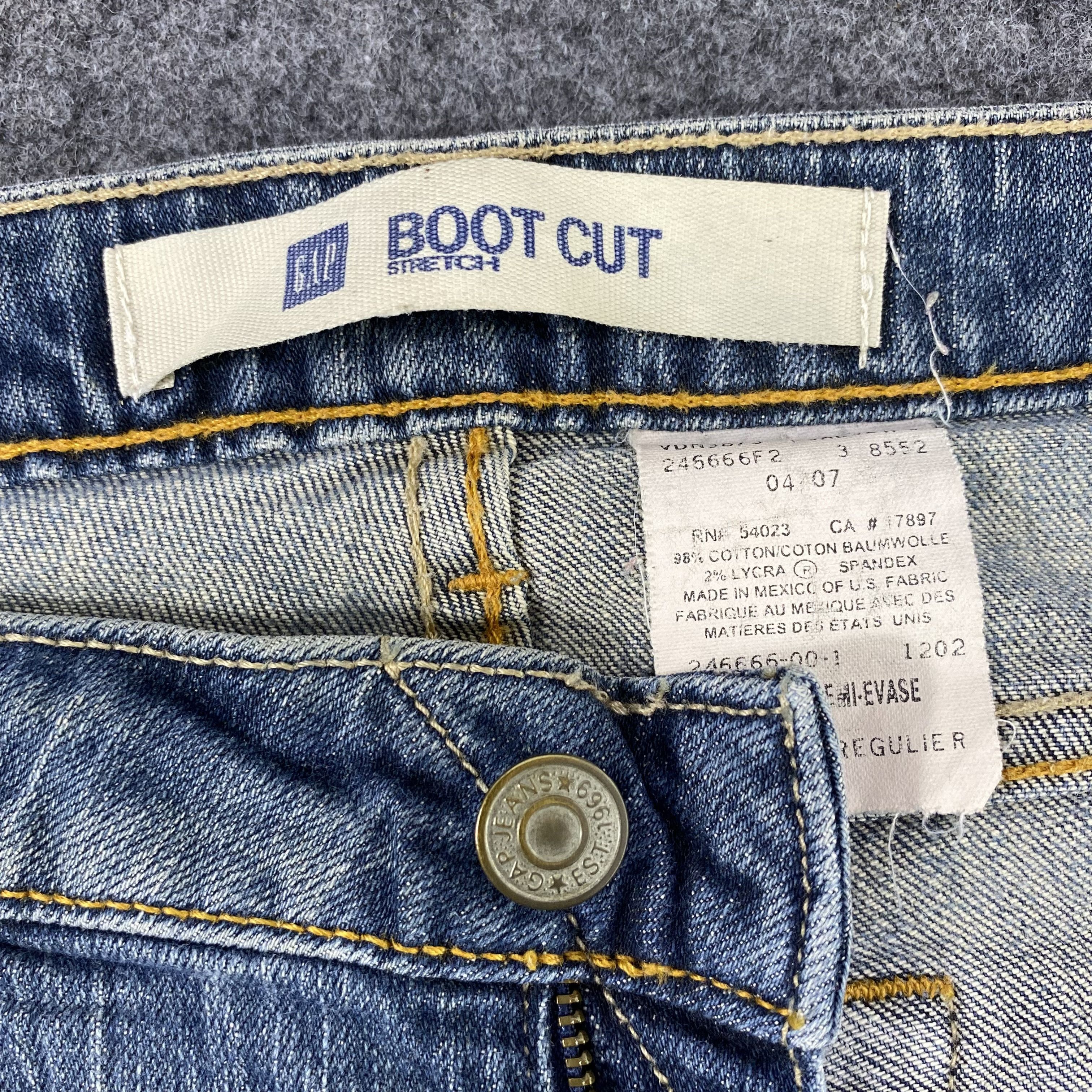 Gap × Japanese Brand × Jean Gap Boot Cut Wash Jeans - J1142 Size US 34 / EU 50 - 9 Thumbnail