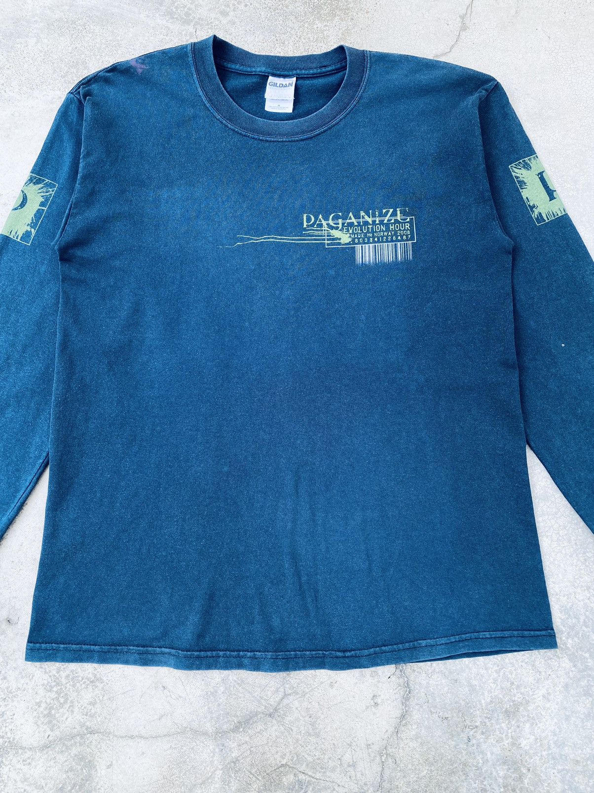 Band Tees Vintage Paganize Metal Band Distressed Long Sleeve Size US M / EU 48-50 / 2 - 4 Thumbnail