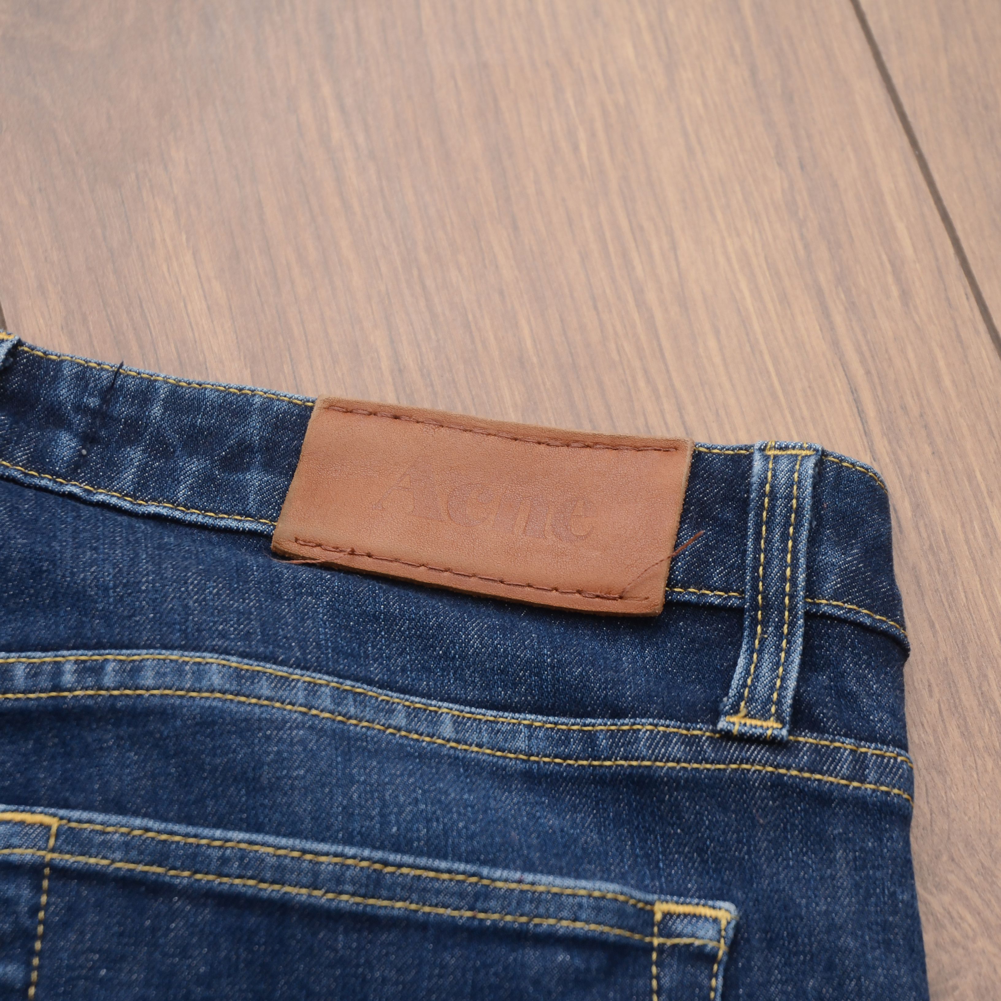 Acne Studios Acne Studios Flex S Wet Blue Denim Jeans 31x34 Stretch Size 31" - 8 Thumbnail